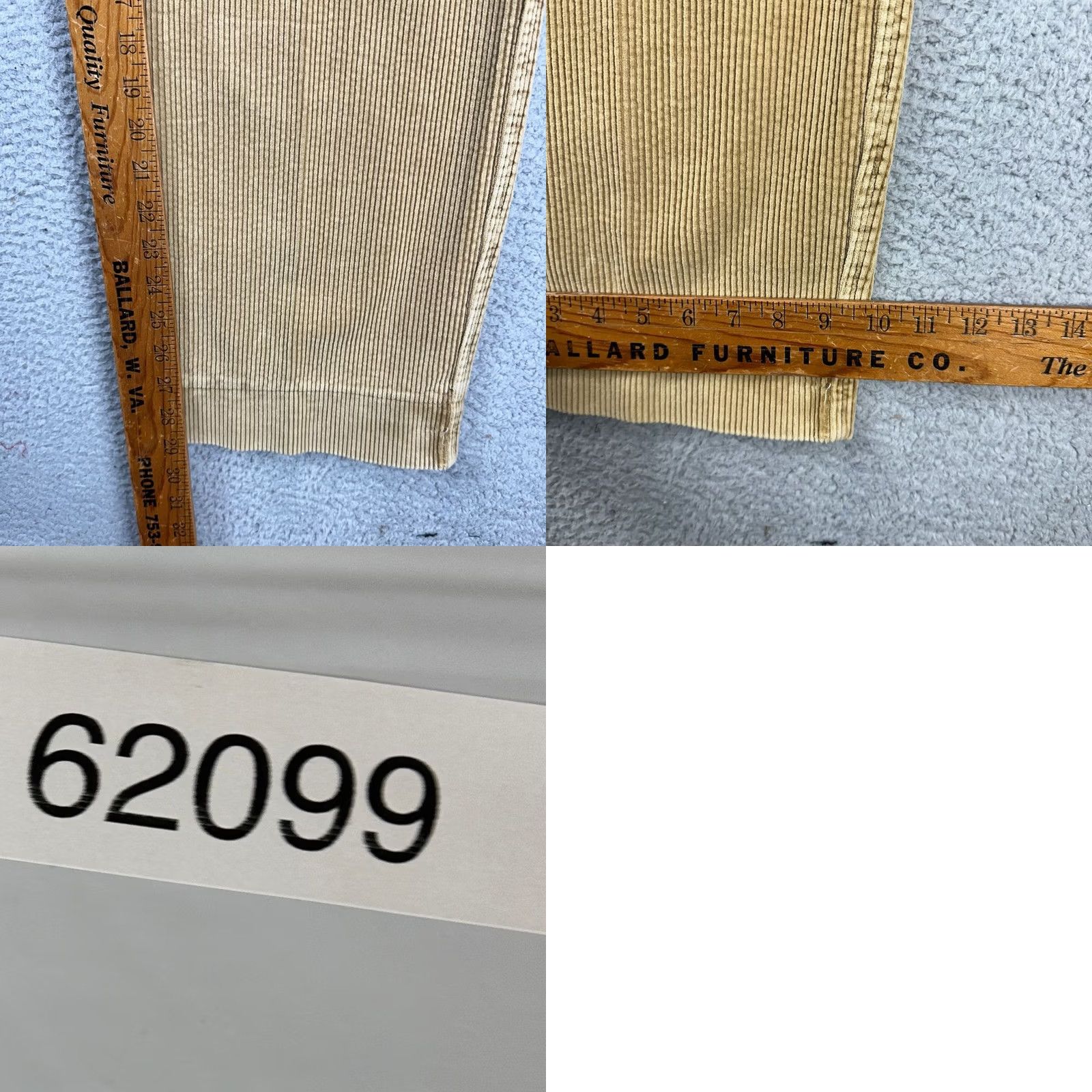 Vintage VINTAGE American Eagle Corduroy Pants Mens 36X30 Tan 90s Y2K Chunky Pleated Logo Pants Mens Large Brown 36X30 Mens Size US 36 / EU 52 - 8 Thumbnail