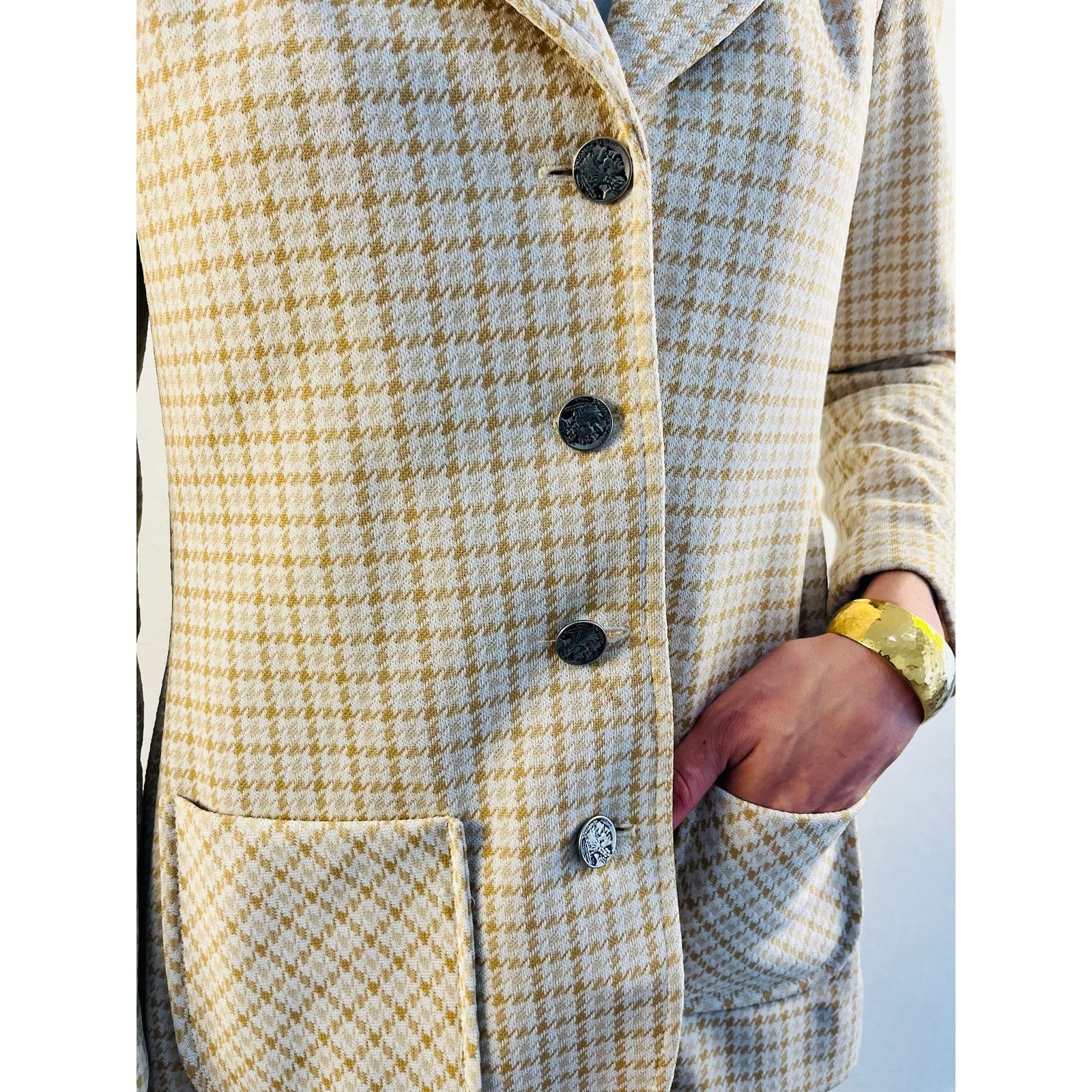 Other 70s Houndstooth Jacket and Pants Set Size M / US 6-8 / IT 42-44 - 9 Thumbnail