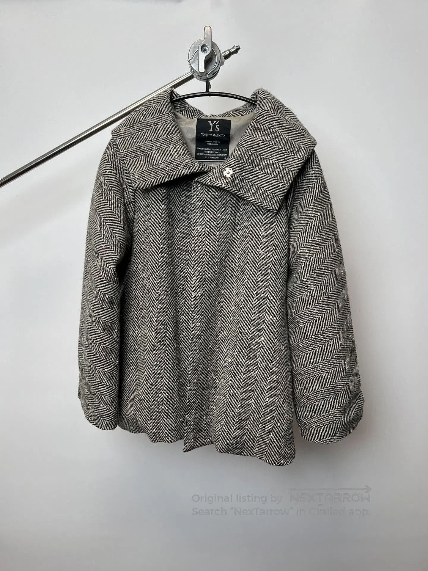 Yohji Yamamoto Yohji Yamamoto Houndstooth Cape Coat. Size XL / US 12-14 / IT 48-50 - 3 Thumbnail