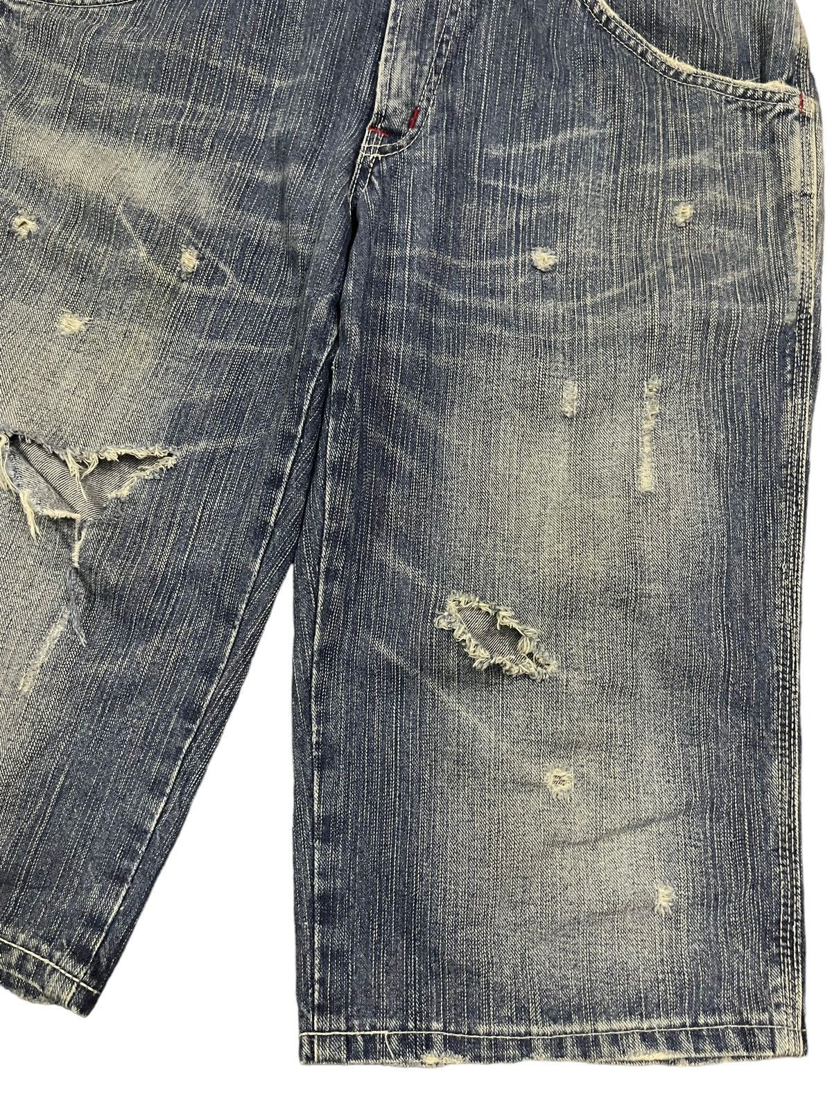 Edwin Vintage Edwin Classic Blue Wash Distressed Short Denim Size US 34 / EU 50 - 6 Thumbnail