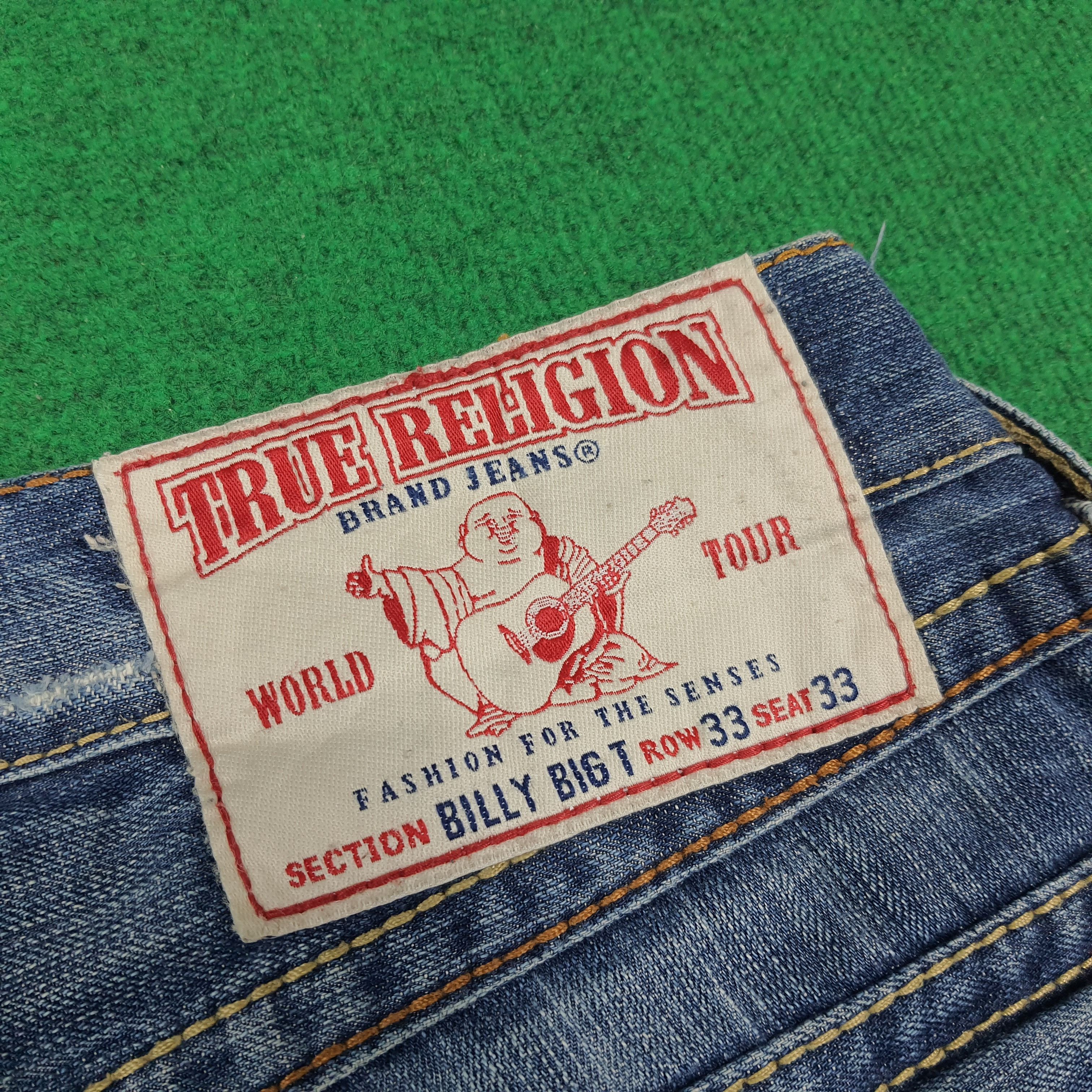 True Religion Vintage True Religion Jeans Blue Baggy Bootcut C280N28 Size US 33 - 3 Thumbnail
