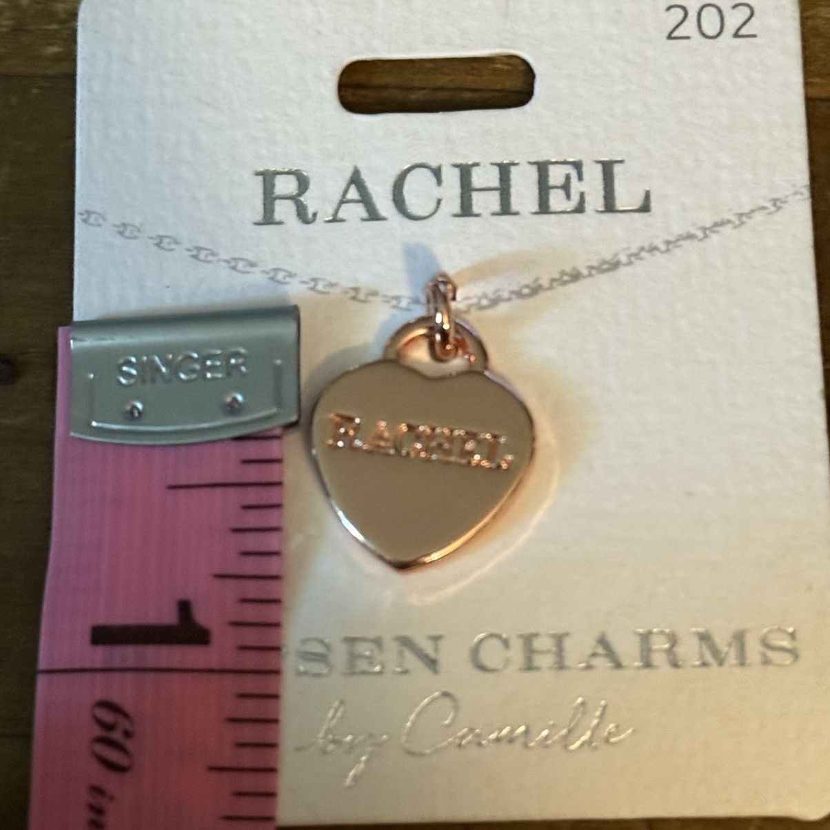 Other Chosen Charms rose gold Rachel name heart charm Size ONE SIZE - 2 Thumbnail