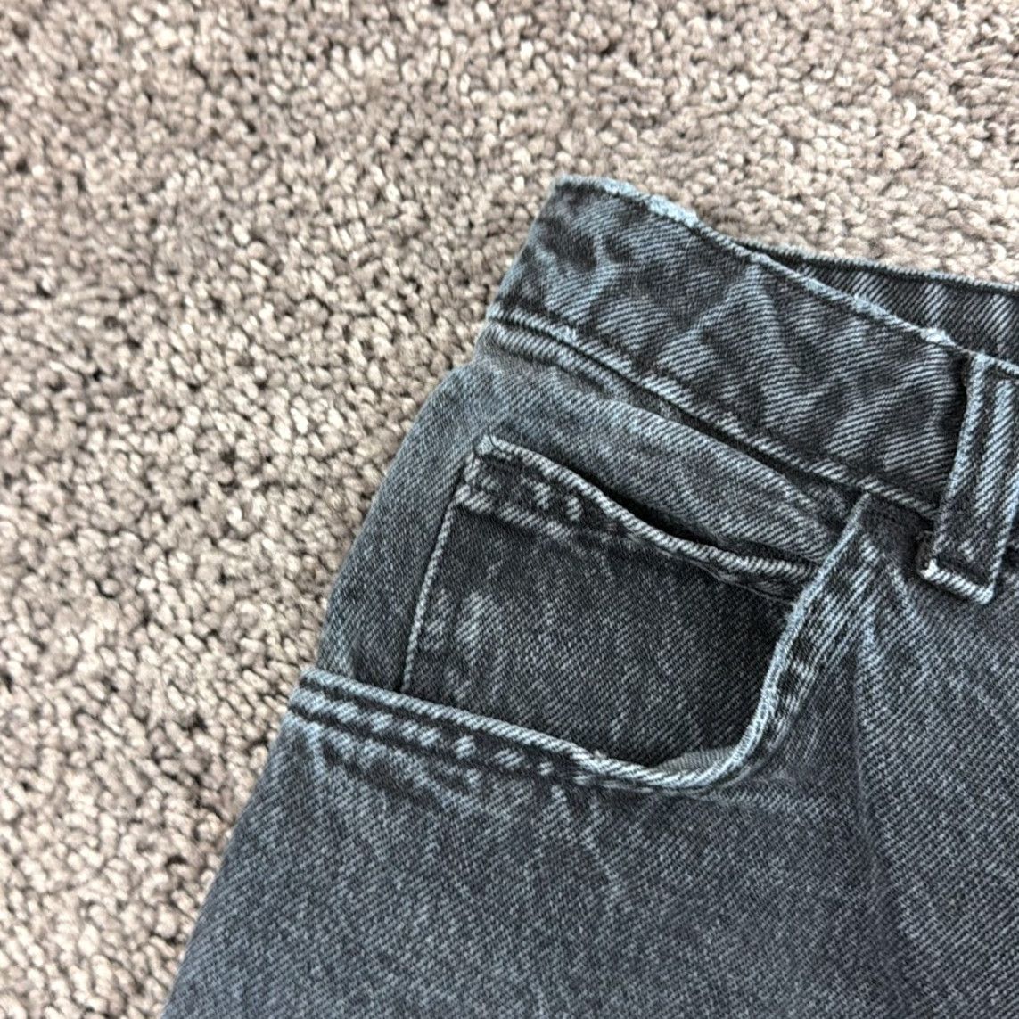 Gap VINTAGE GAP Jeans Womens 8 Black High Rise Tapered Denim 23x28 USA Size 30" / US 8 / IT 44 - 5 Thumbnail