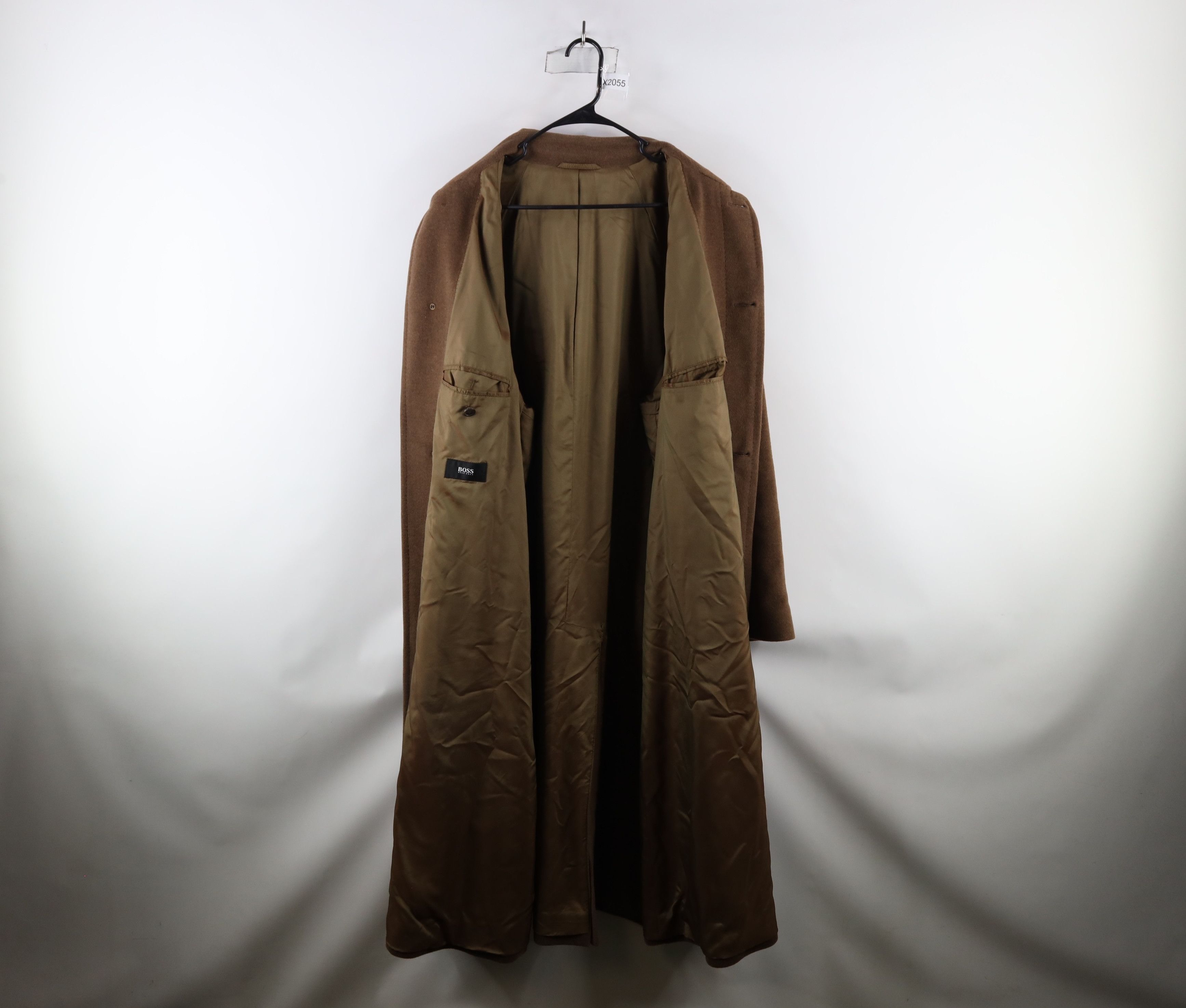 Hugo Boss × Vintage Vintage Hugo Boss Angora Blend Full Length Overcoat Jacket Size US XXL / EU 58 / 5 - 7 Thumbnail