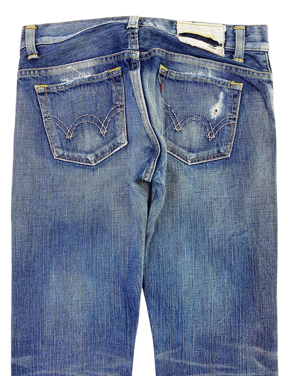 Edwin Edwin Faded Blue Wash Style Flare Leg Jeans Size US 30 / EU 46 - 4 Thumbnail
