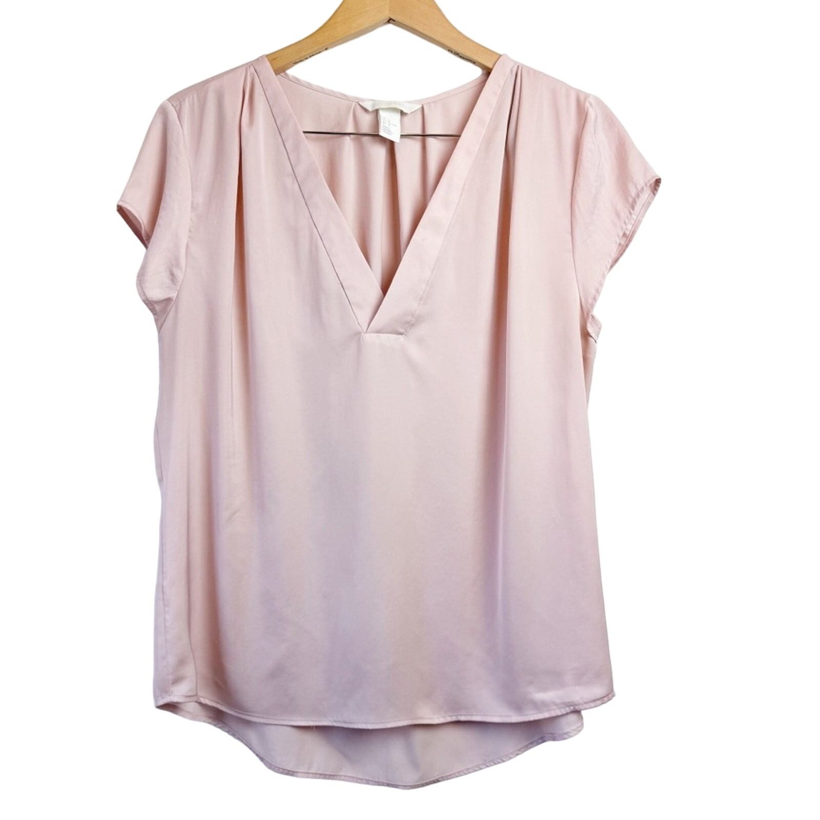 H&M H&M Blush Popover Vee Neck Blouse Women’s Size Medium Size M / US 6-8 / IT 42-44 - 1 Thumbnail