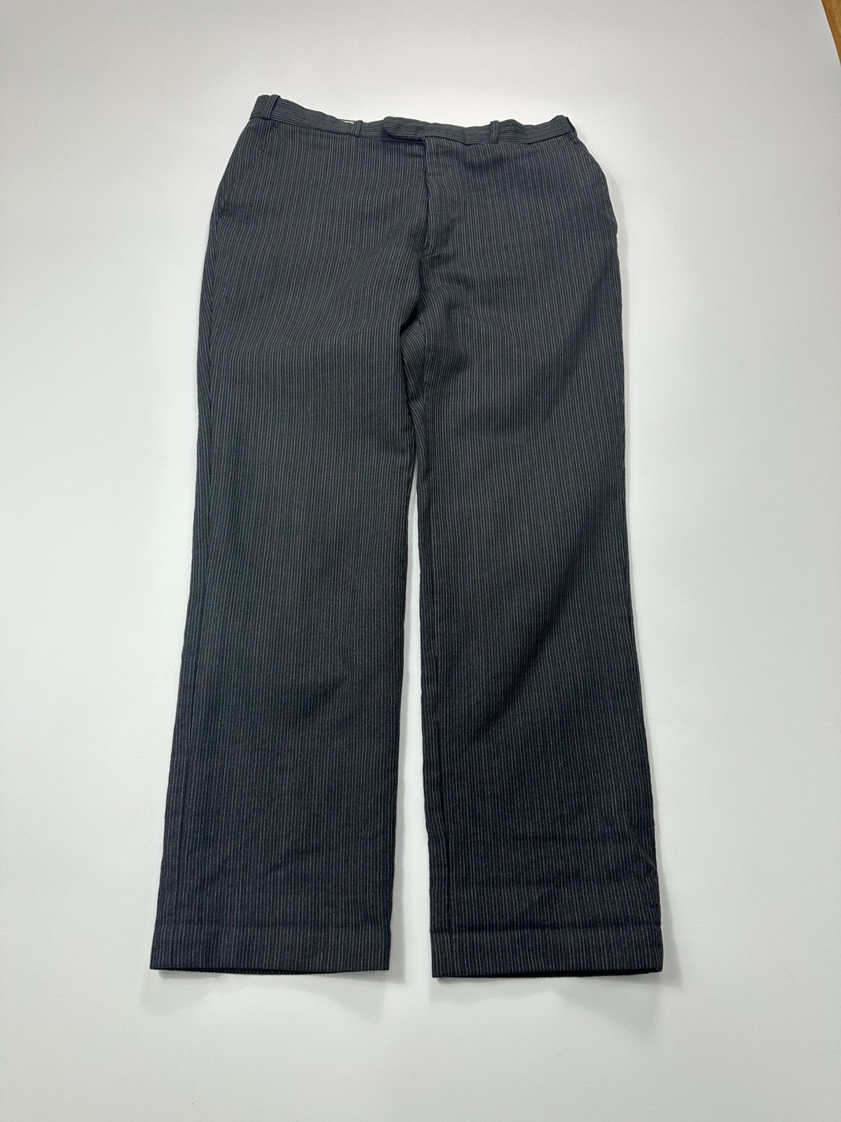 Christian Dior Monsieur 90's Christian Dior Monsieur Dress Pants Black Stripped Size US 27 - 6 Thumbnail