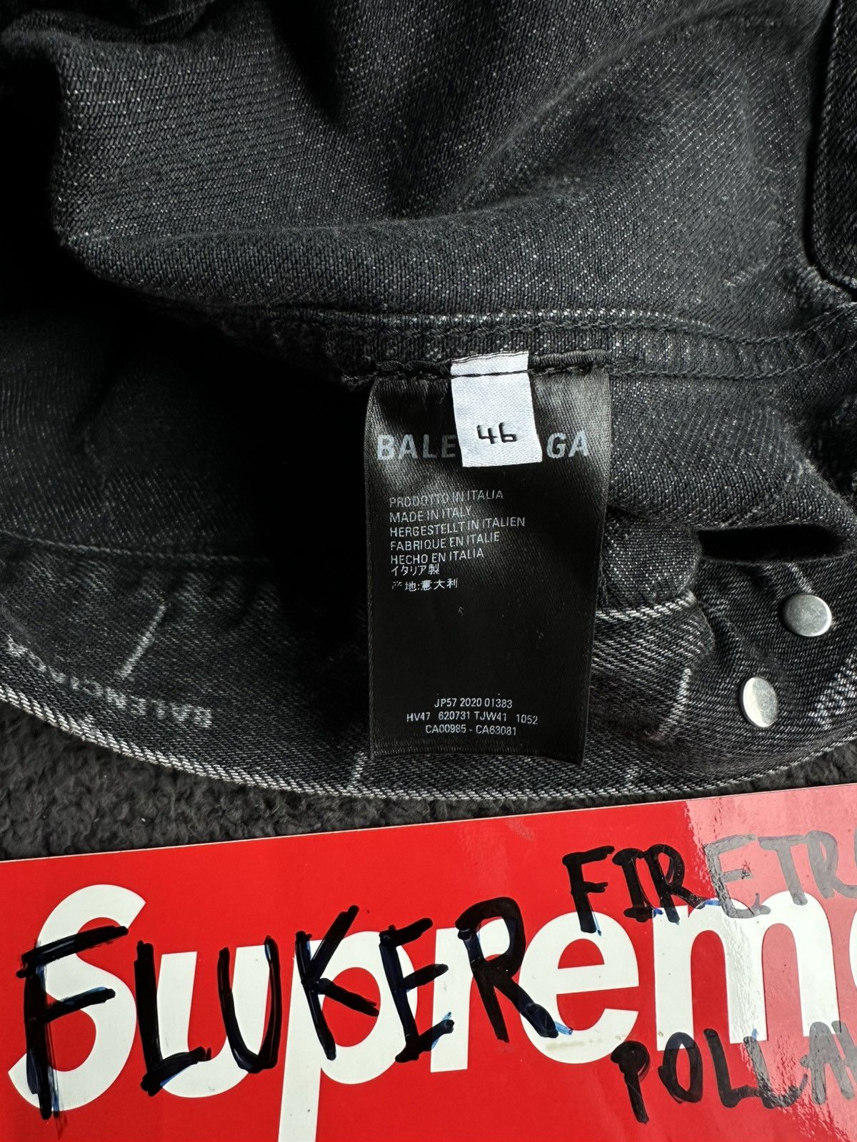 Balenciaga Balenciaga Oversized Stonewashed Logo Size US XL / EU 56 / 4 - 7 Thumbnail