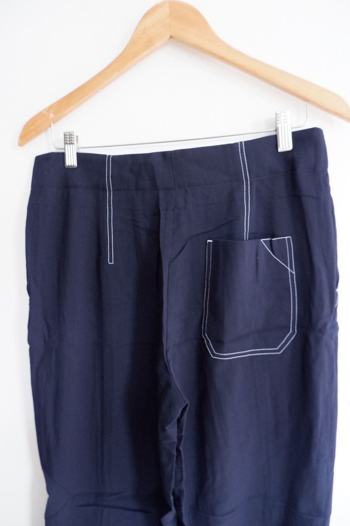 Celine Celine Phoebe Philo Laine Contrast Stitch High waist Pants Size 30" / US 8 / IT 44 - 4 Thumbnail