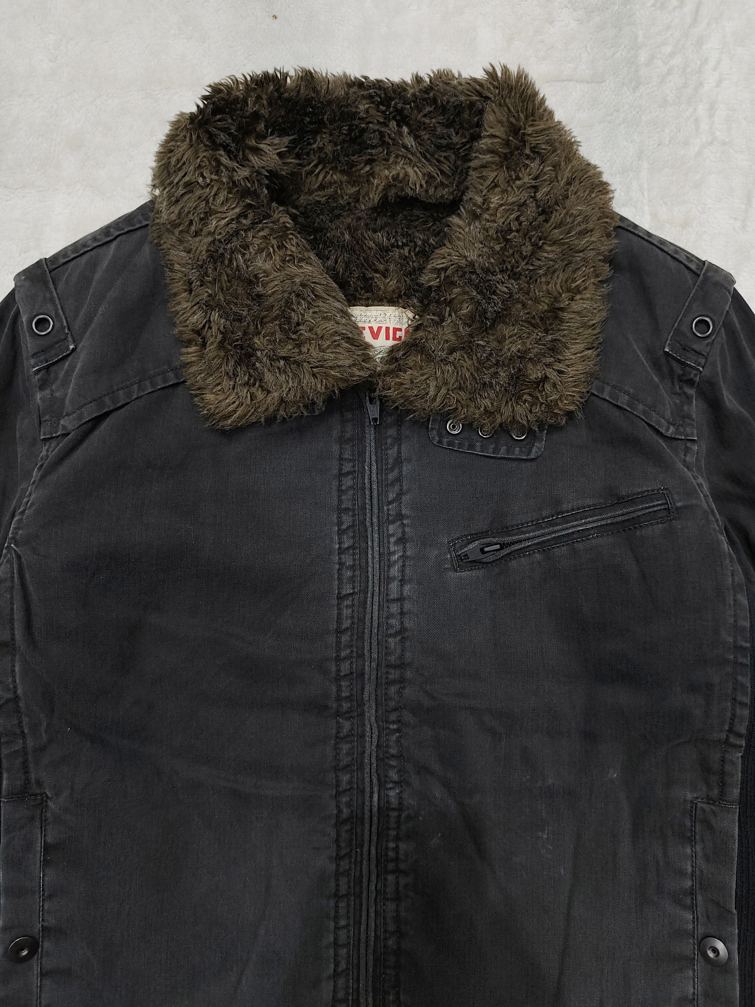 Chevignon Chevignon🇯🇵 Fur Hairy Lined Utility Heritage Work Jacket Size US L / EU 52-54 / 3 - 2 Thumbnail
