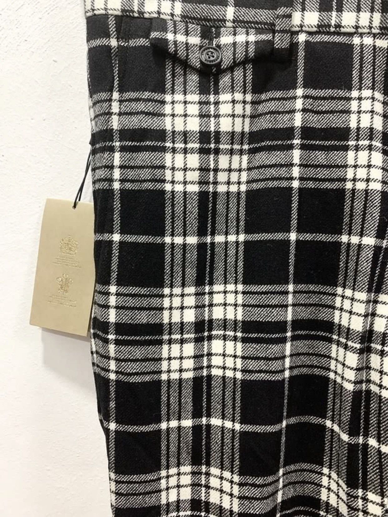 Burberry BURBERRY SERPENTINE TARTAN CHECK - CASHMERE BLEND TROUSERS Size US 32 / EU 48 - 3 Thumbnail