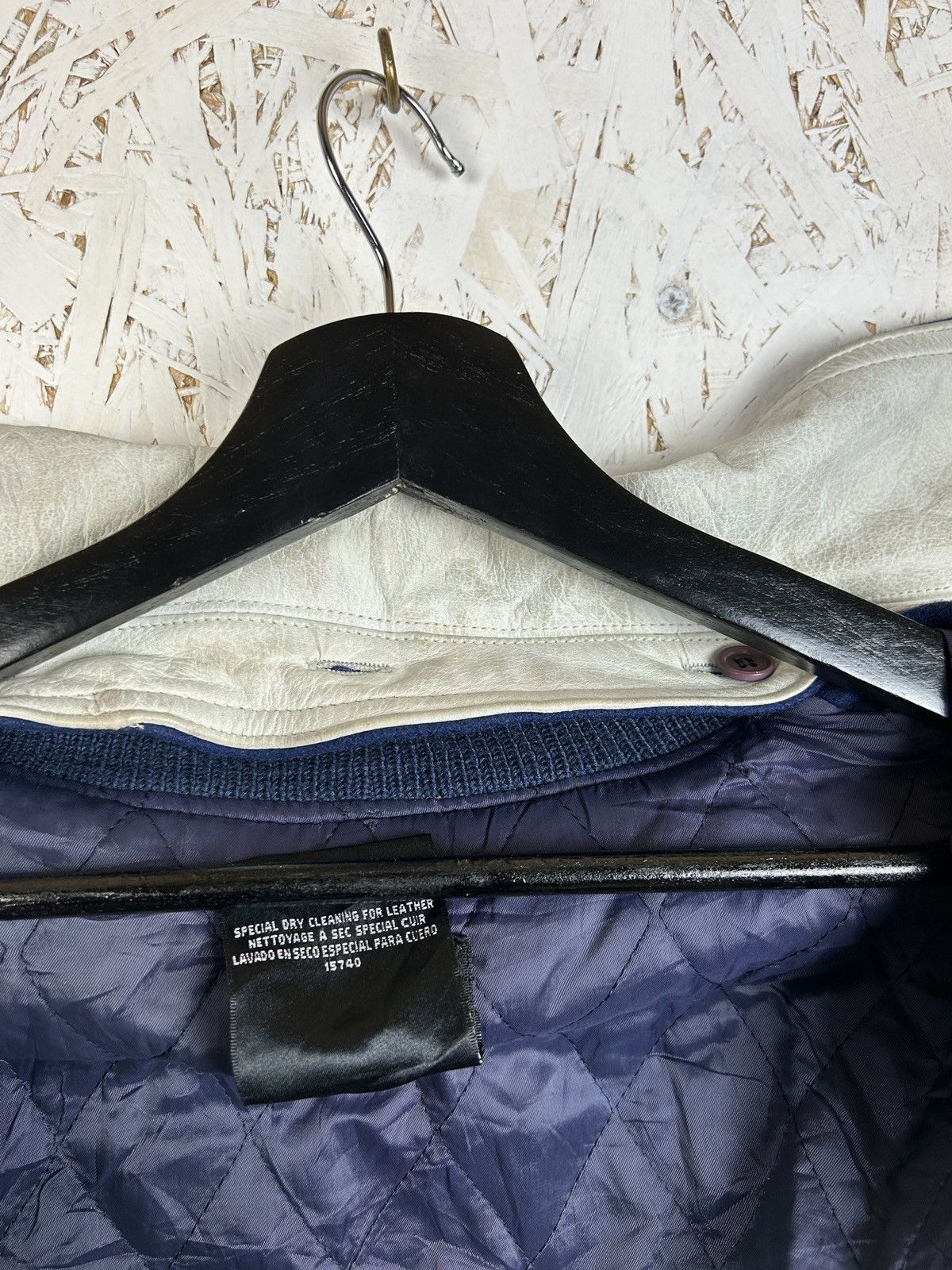 Adidas 90s Adidas America Wool Leather Varsity Bomber Jacket Blue S Size US S / EU 44-46 / 1 - 15 Thumbnail