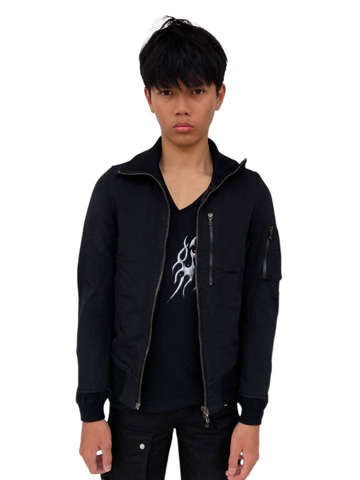 Attachment 2000s Attachment - Riri Zips Bomber Work Jacket Size US M / EU 48-50 / 2 - 3 Thumbnail