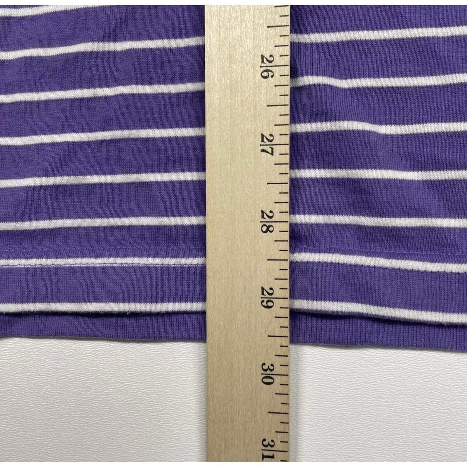 Saddlebred Saddlebred Shirt Men’s 2XLT Tall Purple White Stripe Size US XXL / EU 58 / 5 - 4 Thumbnail