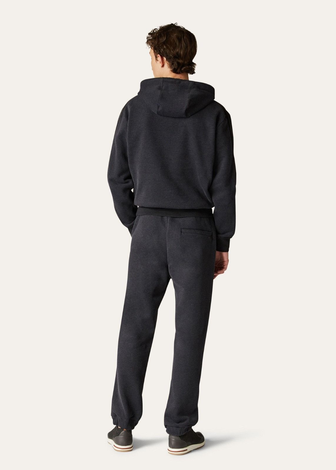 Loro Piana o1srvl11e1224 Gauzed Cotton Jogging Pant in Dark Grey Size US 28 / EU 44 - 5 Thumbnail