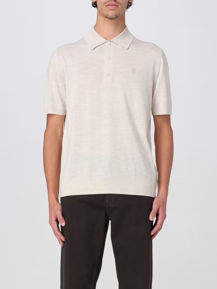 Burberry o1mle0326 Wool Polo Shirt in Neutrals Size US XXL / EU 58 / 5 - 1 Thumbnail