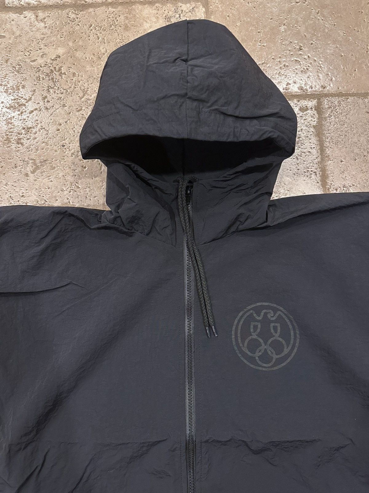 Yeezy Yeezy WB-01 04 Logo Black Windbreaker Nylon Zip Jacket Size US S / EU 44-46 / 1 - 6 Thumbnail