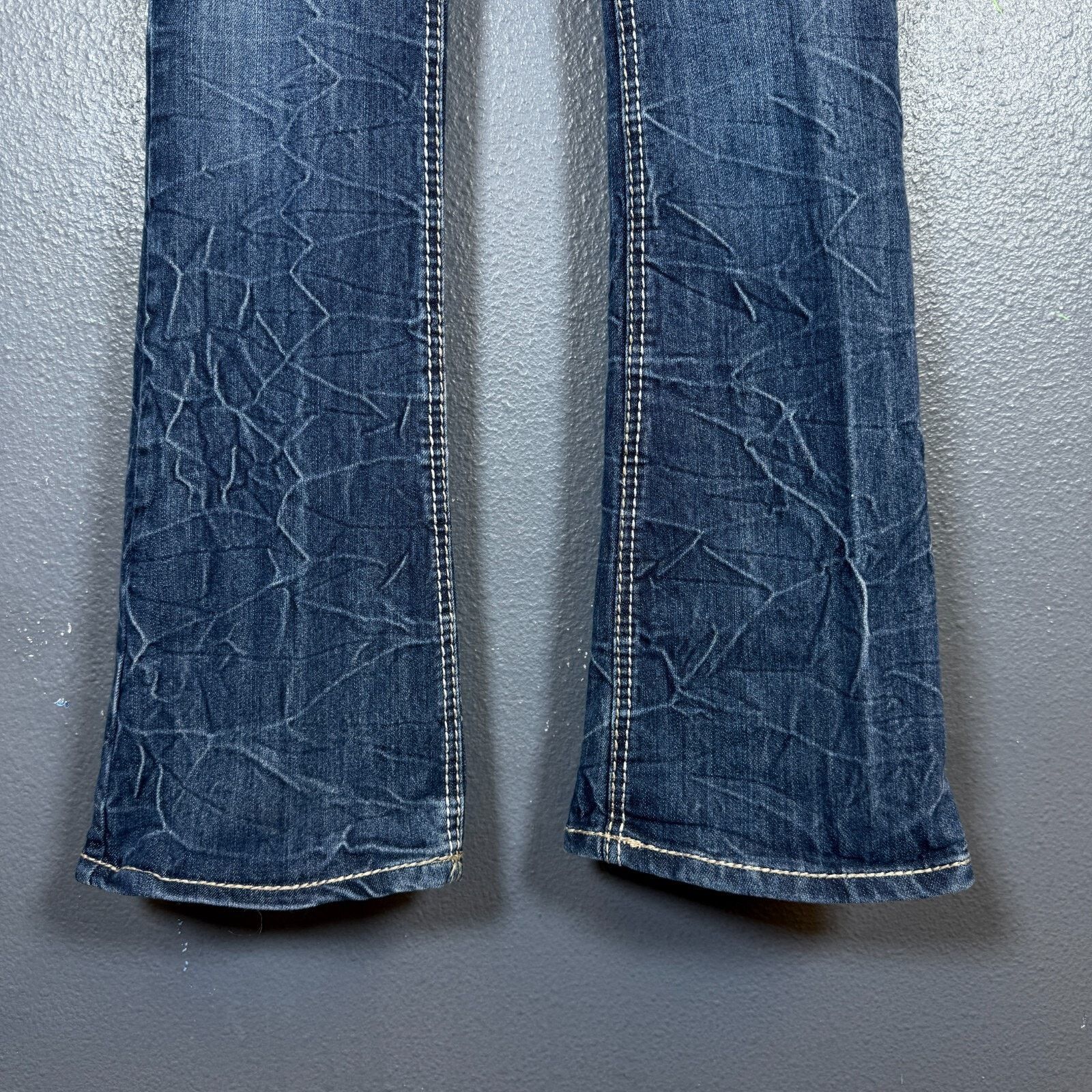 Vintage Vanilla 5 women’s blue denim jeans Y2K vintage baggy pants Size 29" - 5 Thumbnail