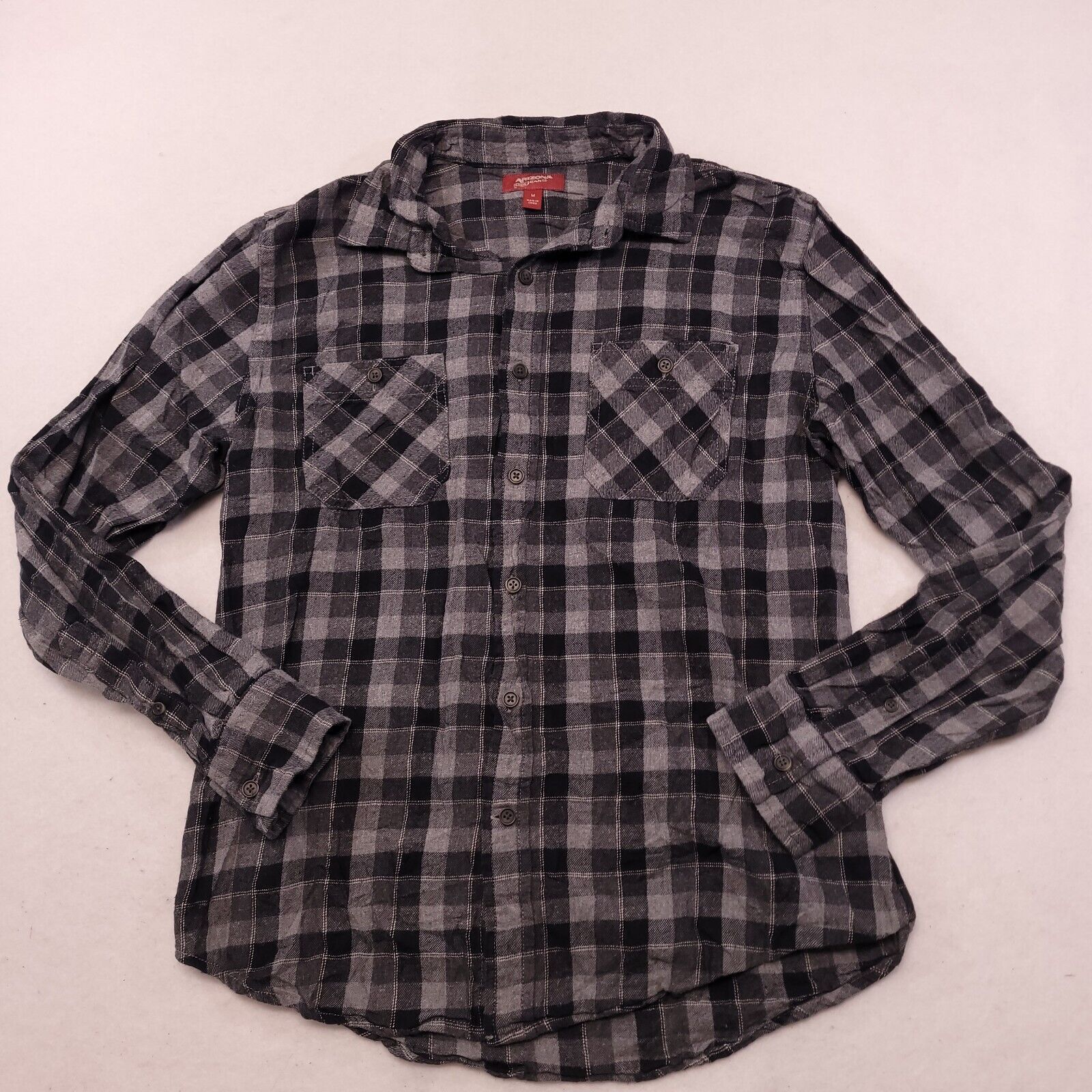 Arizona Jean Co. Arizona Jean Co Gingham Flannel Button Up Shirt Mens Size M Size US M / EU 48-50 / 2 - 2 Thumbnail
