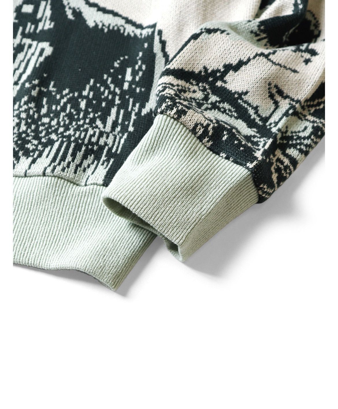 Kapital 8G Jacquard Knit hoodie Sweater (BELOVED Mr_) size 3 Size US L / EU 52-54 / 3 - 4 Thumbnail