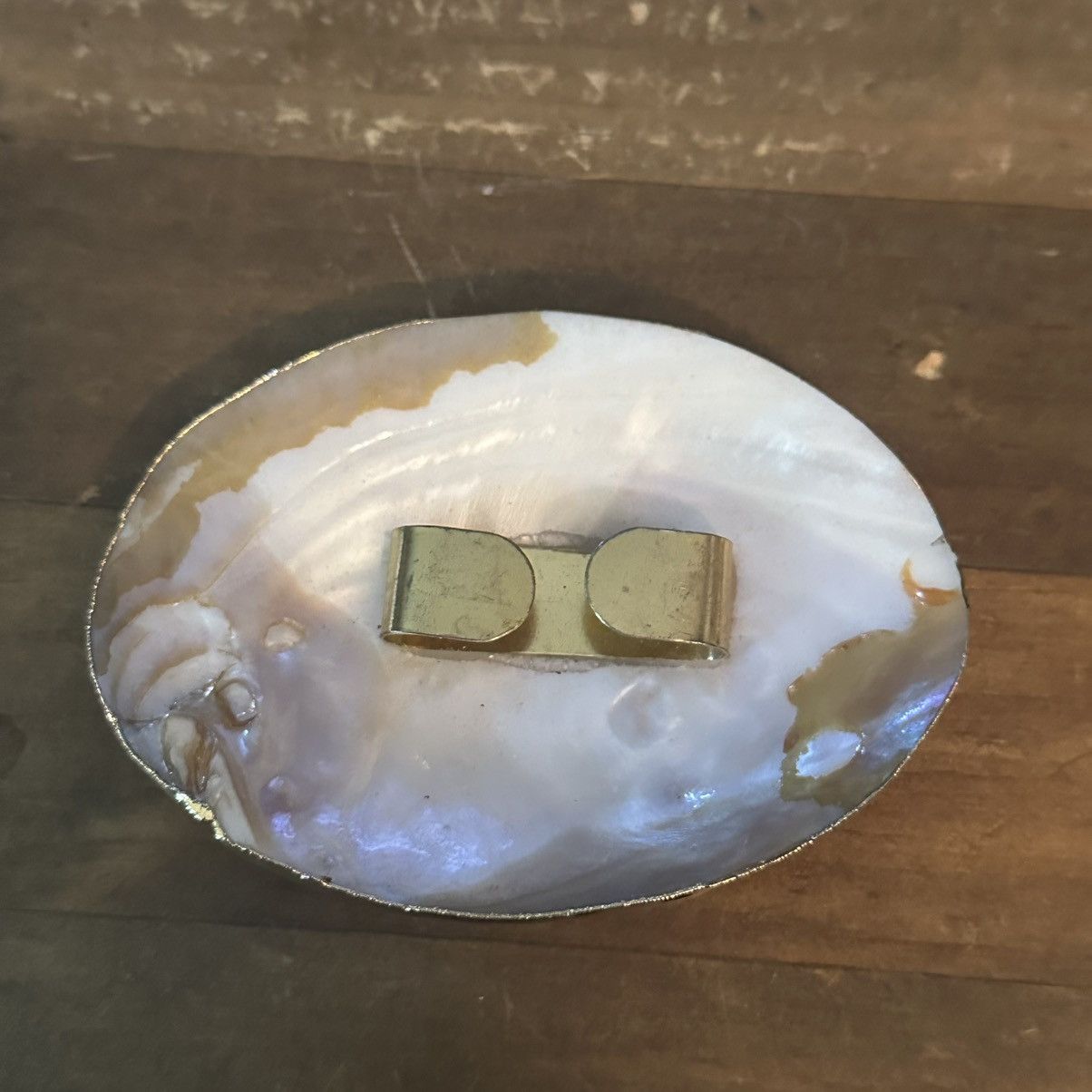 Vintage Vintage abalone clamshell belt buckle Size ONE SIZE - 3 Thumbnail