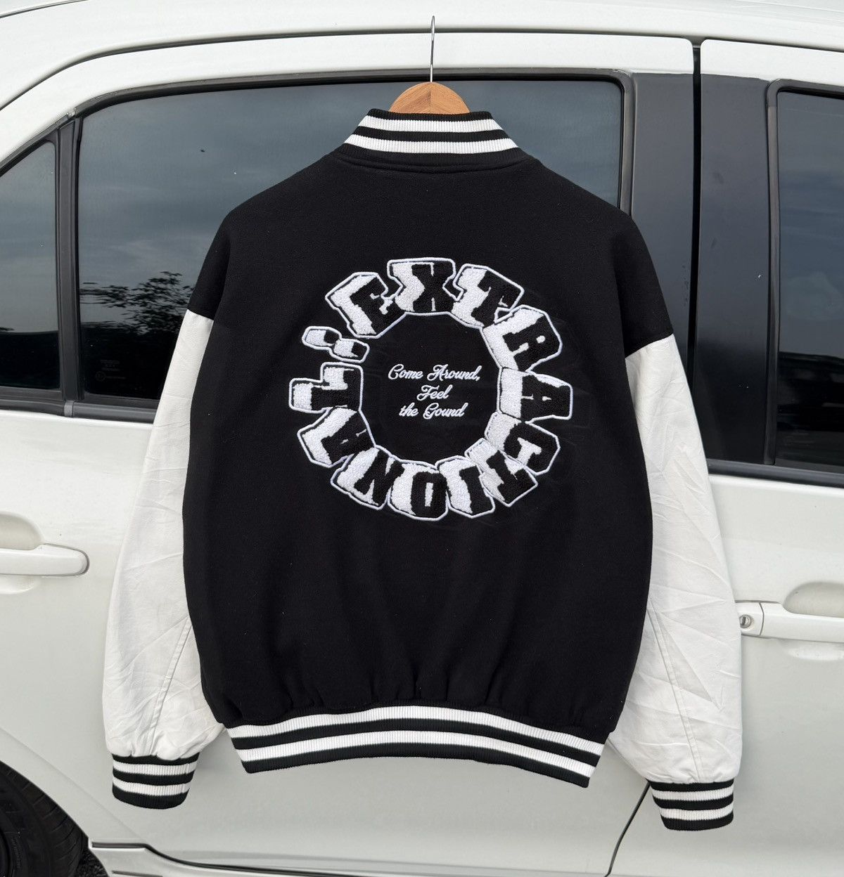 In The Attic A.T.C In The Attic Homme Melton Stadium Varsity Jacket Size US M / EU 48-50 / 2 - 4 Thumbnail