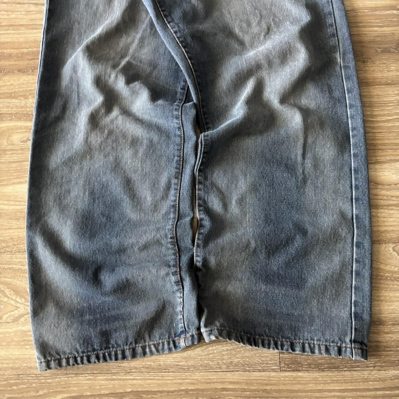 Japanese Brand Crazy Vintage Y2K/2000s Baggy Grunge Skater Denim Jeans! 42x32 Size US 42 / EU 58 - 6 Thumbnail