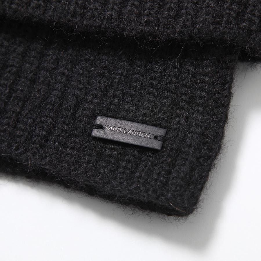 Saint Laurent Paris oc11z1225 Size: OS / knit folded Collar in Alpaca and Wool Size ONE SIZE - 7 Thumbnail