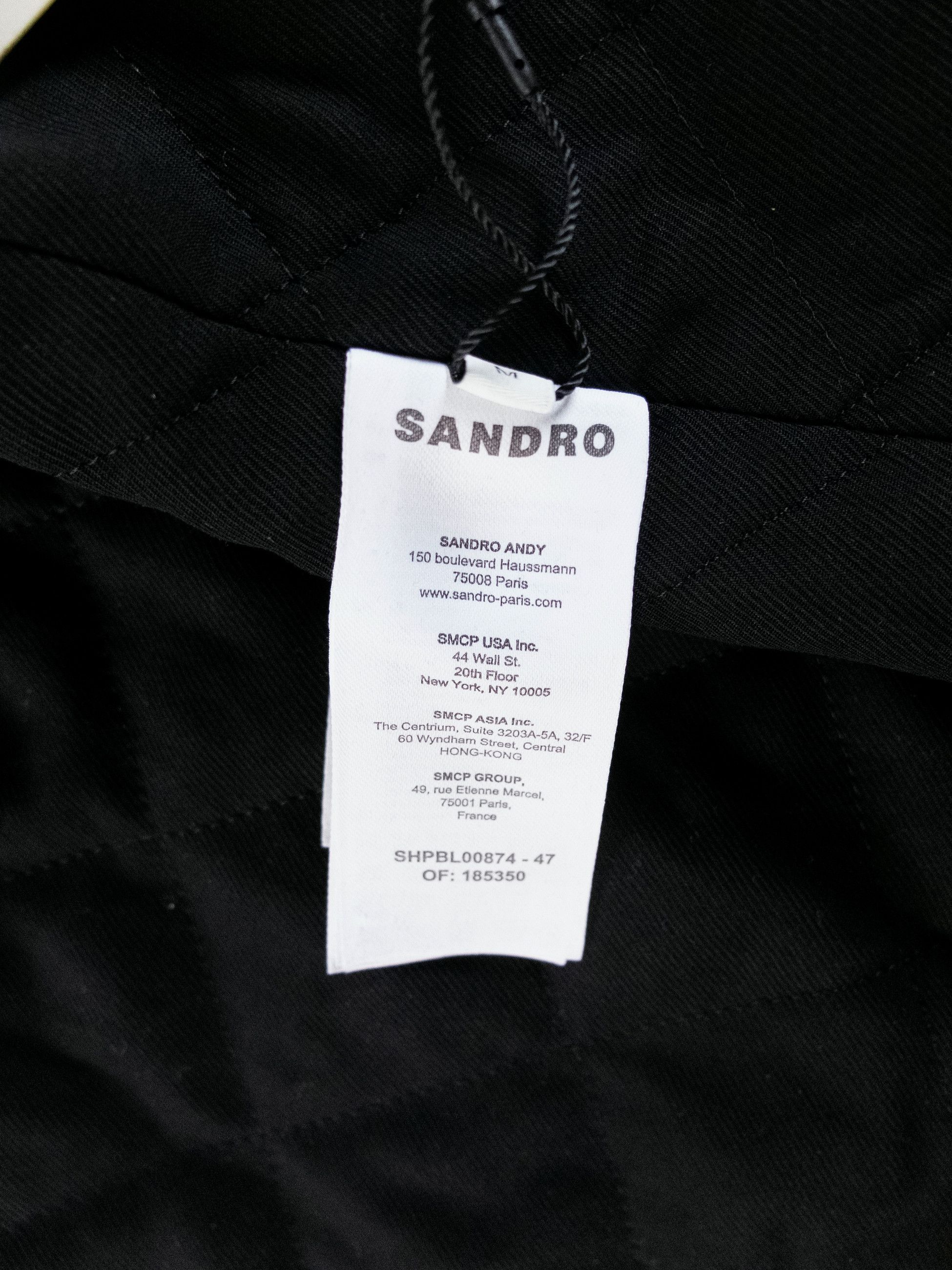 Sandro SANDRO Paris blue checkered light padded wool jacket Medium Size US M / EU 48-50 / 2 - 11 Thumbnail
