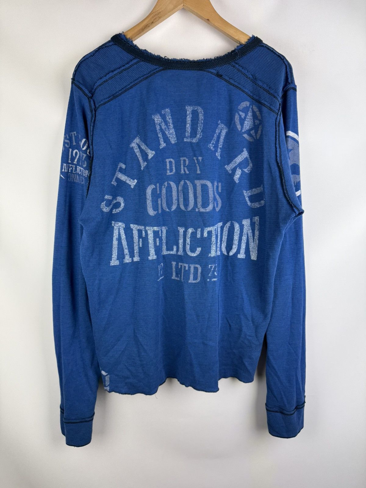 Affliction Affliction Y2K Overprinted Reversible Sweater L/S Pullover Size US XL / EU 56 / 4 - 22 Thumbnail