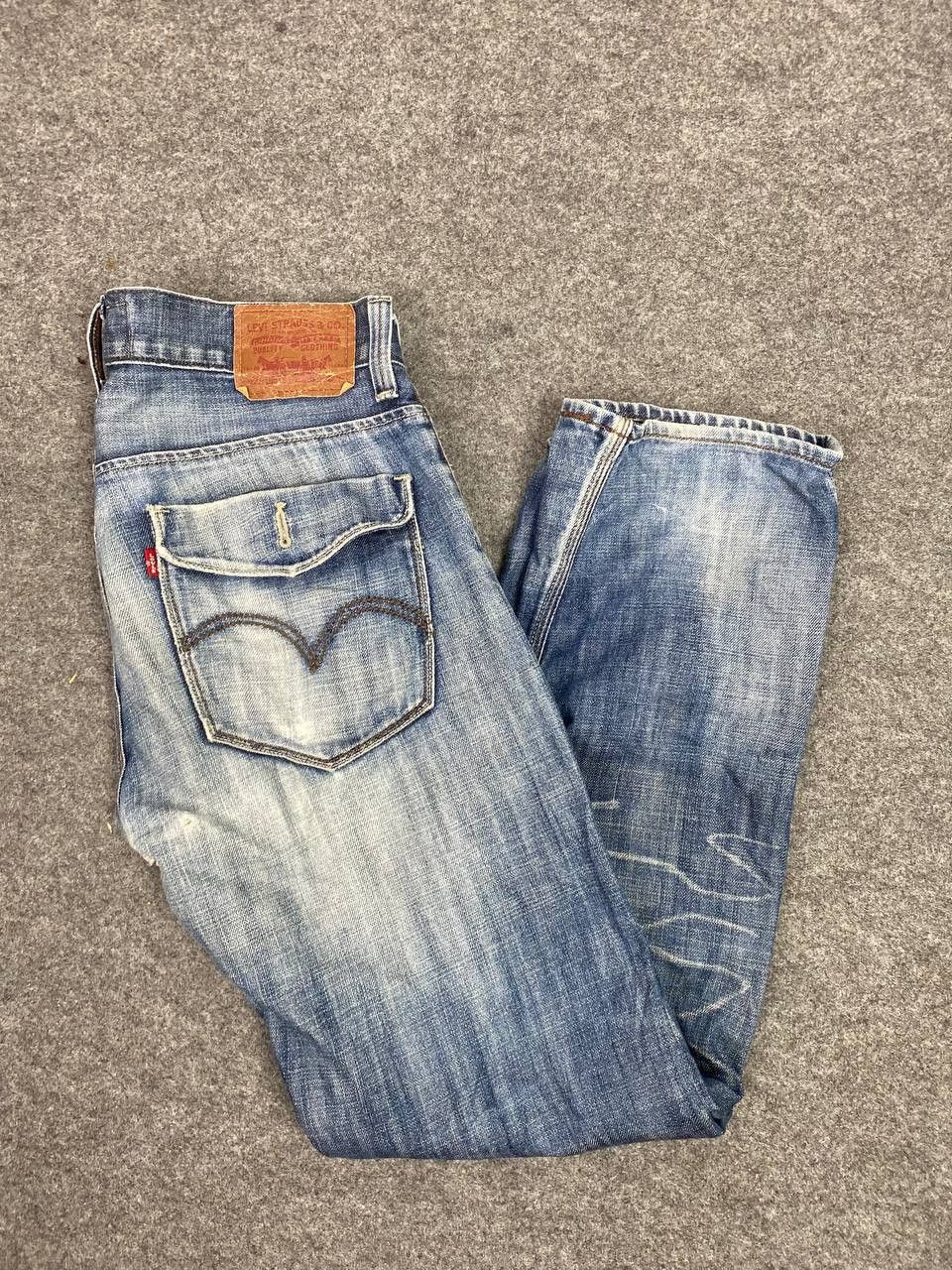 Levi's vintage levis slim straight distressed denim nice design Size US 36 / EU 52 - 2 Thumbnail