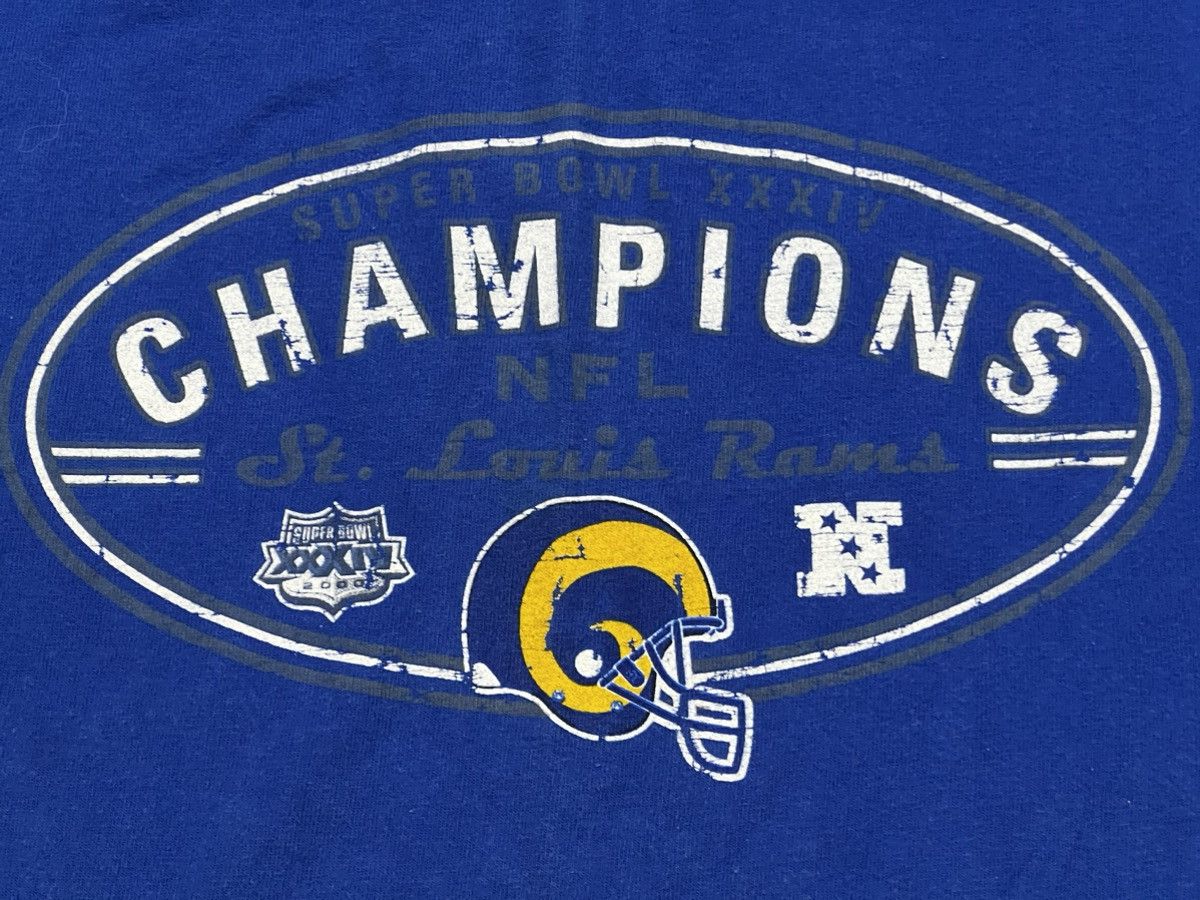 NFL Vintage St Louis Rams Super Bowl XXXIV Champions Tee Size US XXL / EU 58 / 5 - 2 Thumbnail