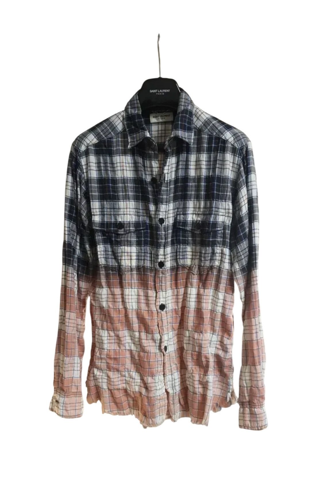 Saint Laurent Paris Saint Laurent Surf Sound Gradation Distressed Shirt Size US M / EU 48-50 / 2 - 2 Thumbnail