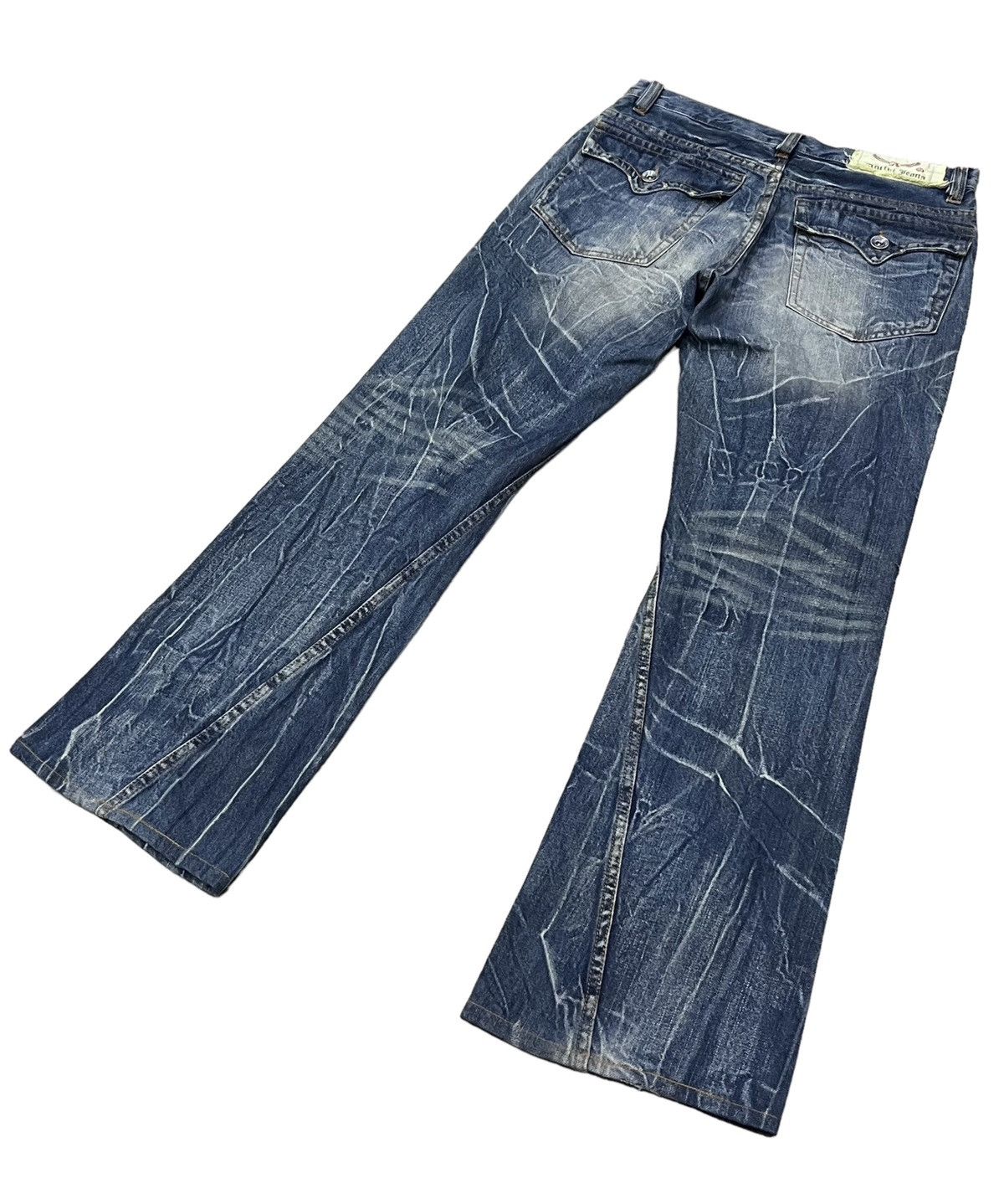 Vintage 🔥FYE💥ANTFUI PREMIUM LUXURY Distressed Punk Whiskered Flare Size US 31 - 6 Thumbnail
