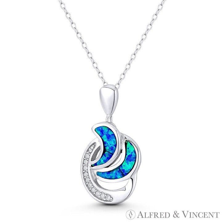 Other Freeform Charm Lab-Created Opal CZ Crystal Pendant Size ONE SIZE - 1 Preview