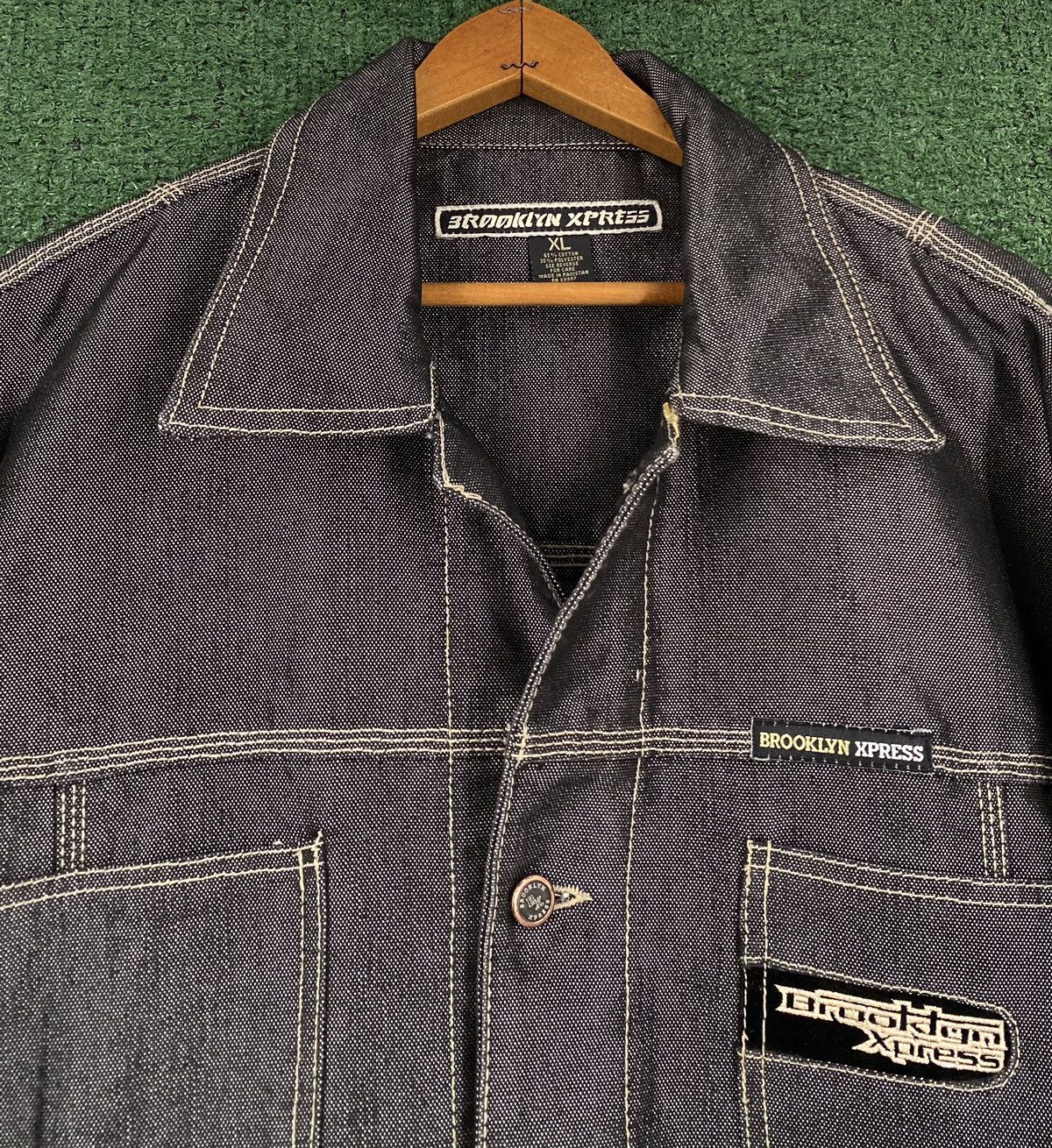 Other Vintage Y2K Brooklyn Xpress Denim Jean Jacket Men’s Size 2XL Size US XXL / EU 58 / 5 - 3 Thumbnail