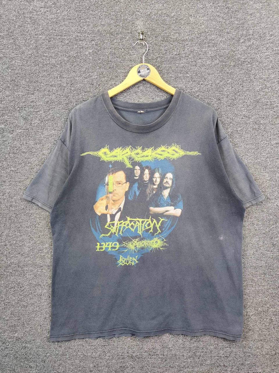 Band Tees Vintage Carcass Suffocation Tour Rock Tee Tshirt Size US XL / EU 56 / 4 - 1 Thumbnail