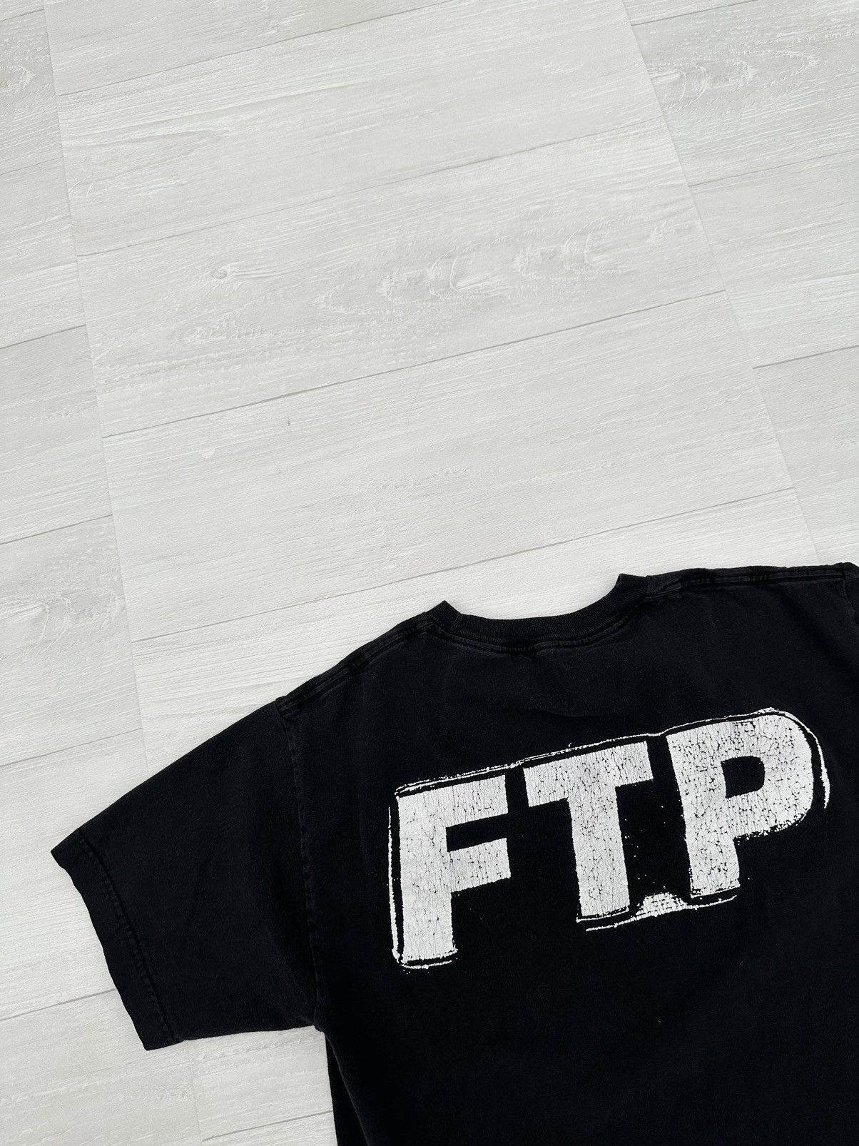 Fuck The Population Fuck The Population Black Rubber Stamp Logo Tee Medium Size US M / EU 48-50 / 2 - 3 Thumbnail