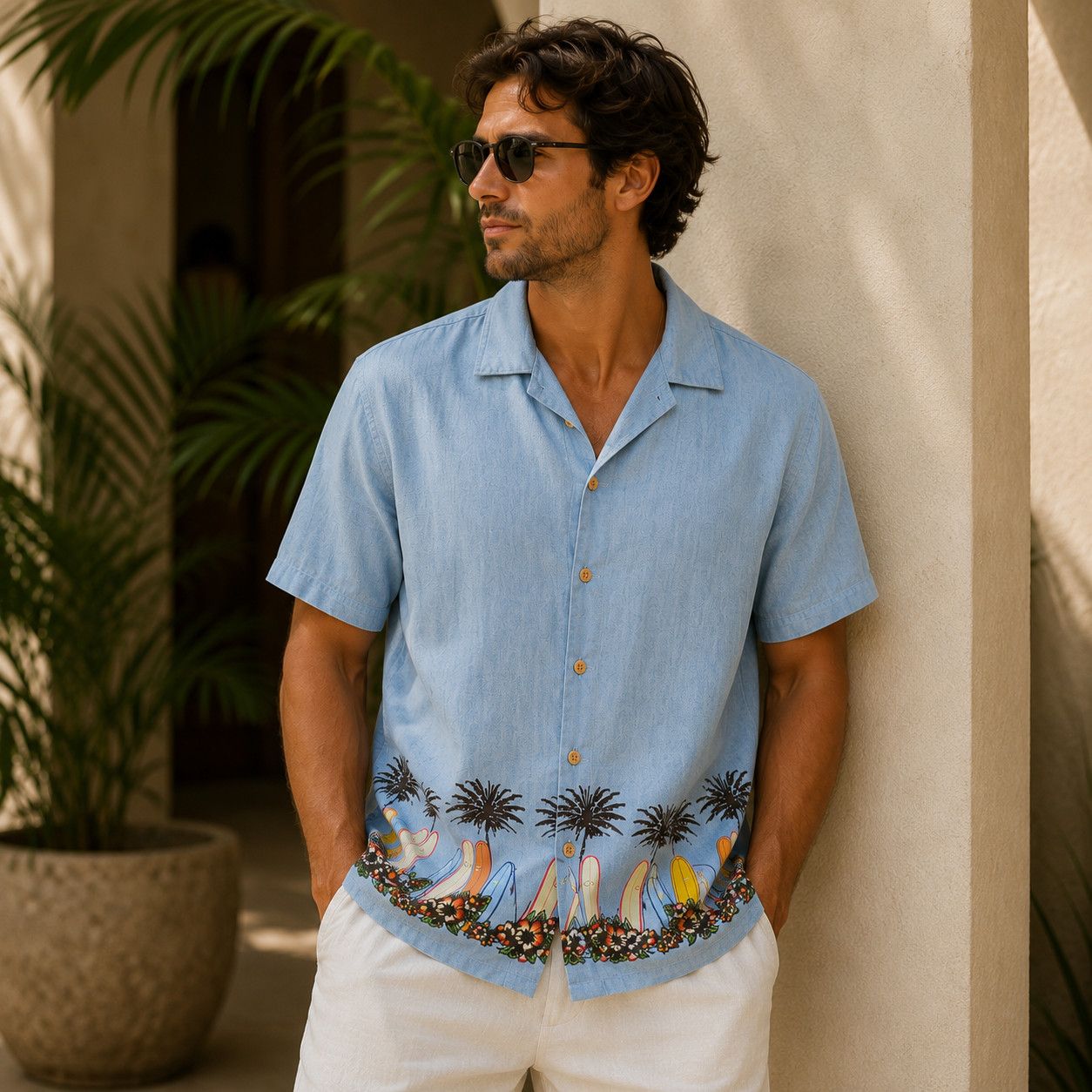 Other Island Republic Silk Hawaiian Surf Shirt XL Size US XL / EU 56 / 4 - 2 Thumbnail