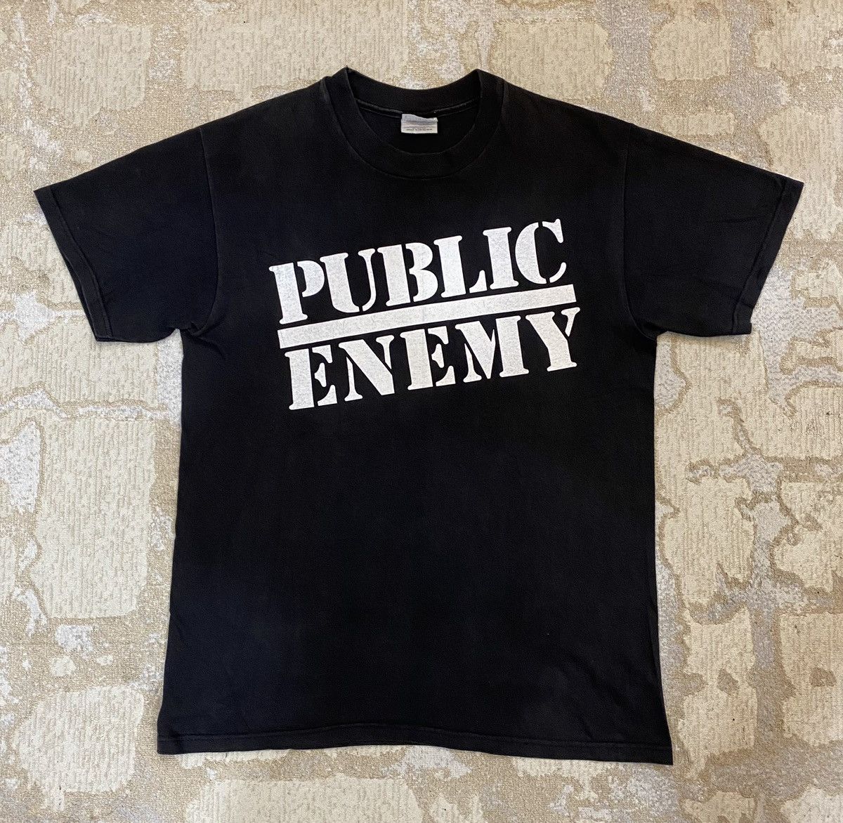image of Vintage Public Enemy Shirt in Black, Men's (Size Medium)