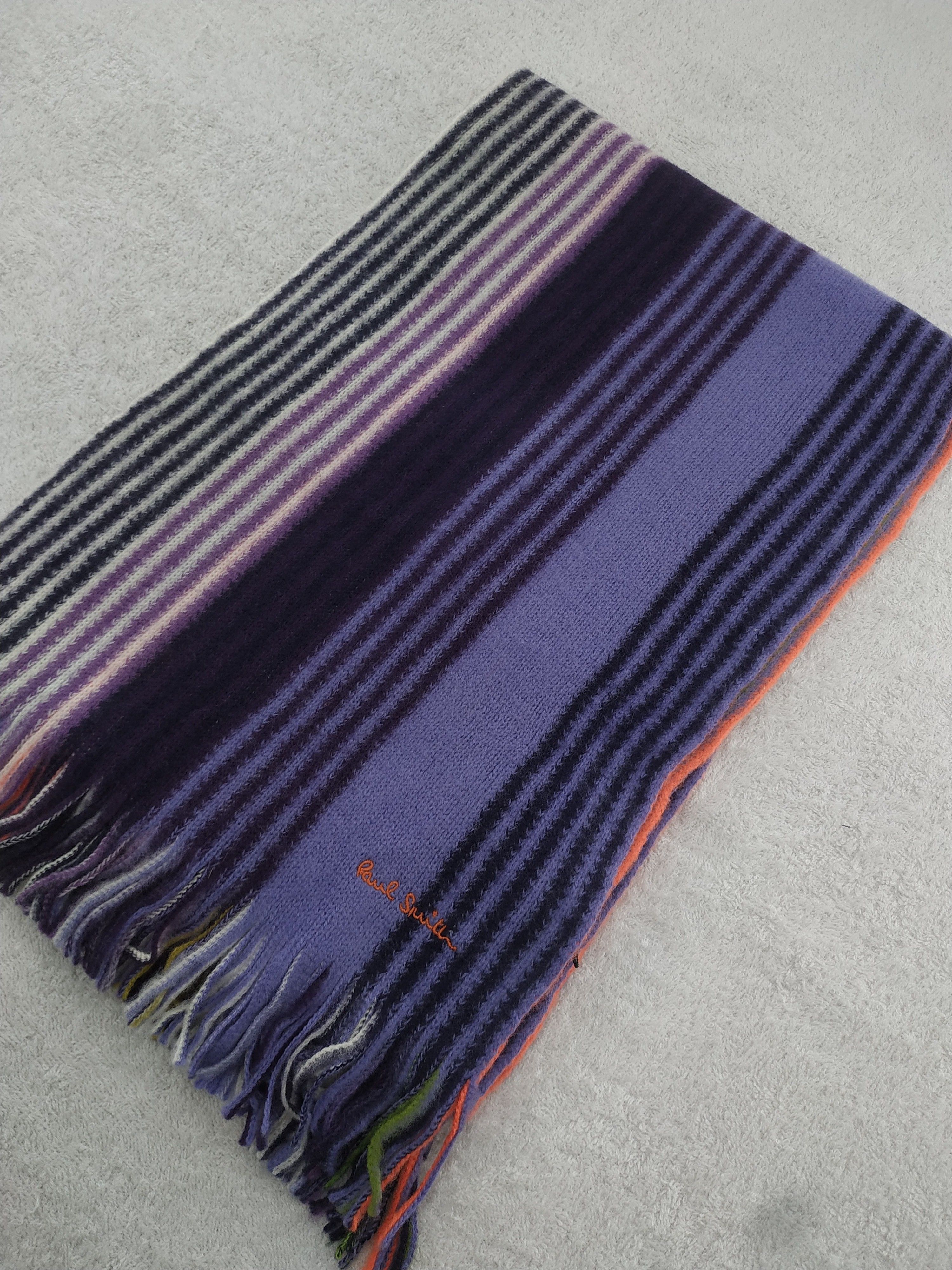 Paul Smith × Vintage Paul Smith Scarf / Muffler / Neckwear - WW818 Size ONE SIZE - 3 Thumbnail