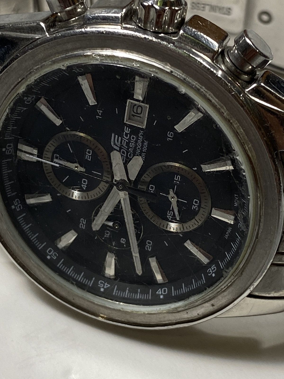 Casio × Vintage Casio Edifice Mechanical Chronograph - Stainless Steel Size ONE SIZE - 6 Thumbnail