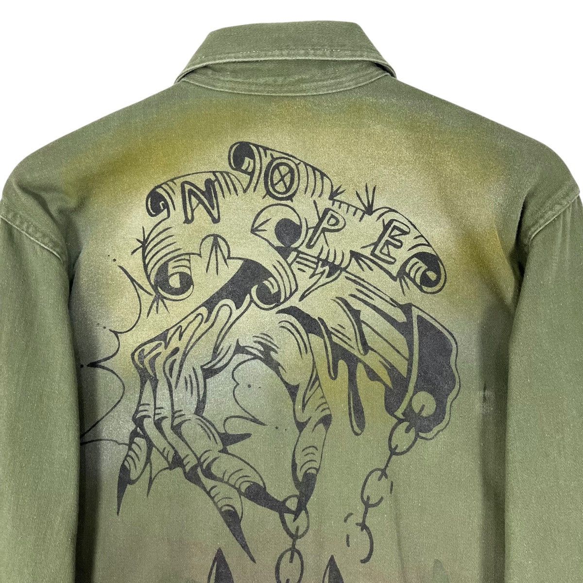 Vintage Vintage 50’s Korean War US Army Jacket With DIY Painting Size US M / EU 48-50 / 2 - 9 Thumbnail