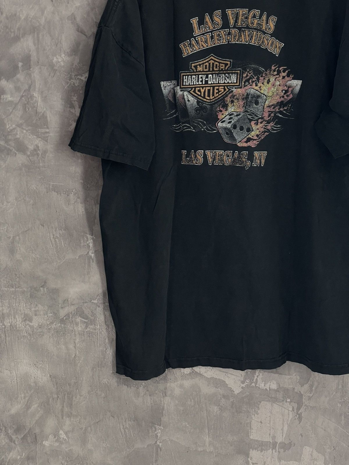 Harley Davidson × Vintage Vintage 90’s Faded Harley Davidson Las Vegas T Shirt Size US L / EU 52-54 / 3 - 6 Thumbnail