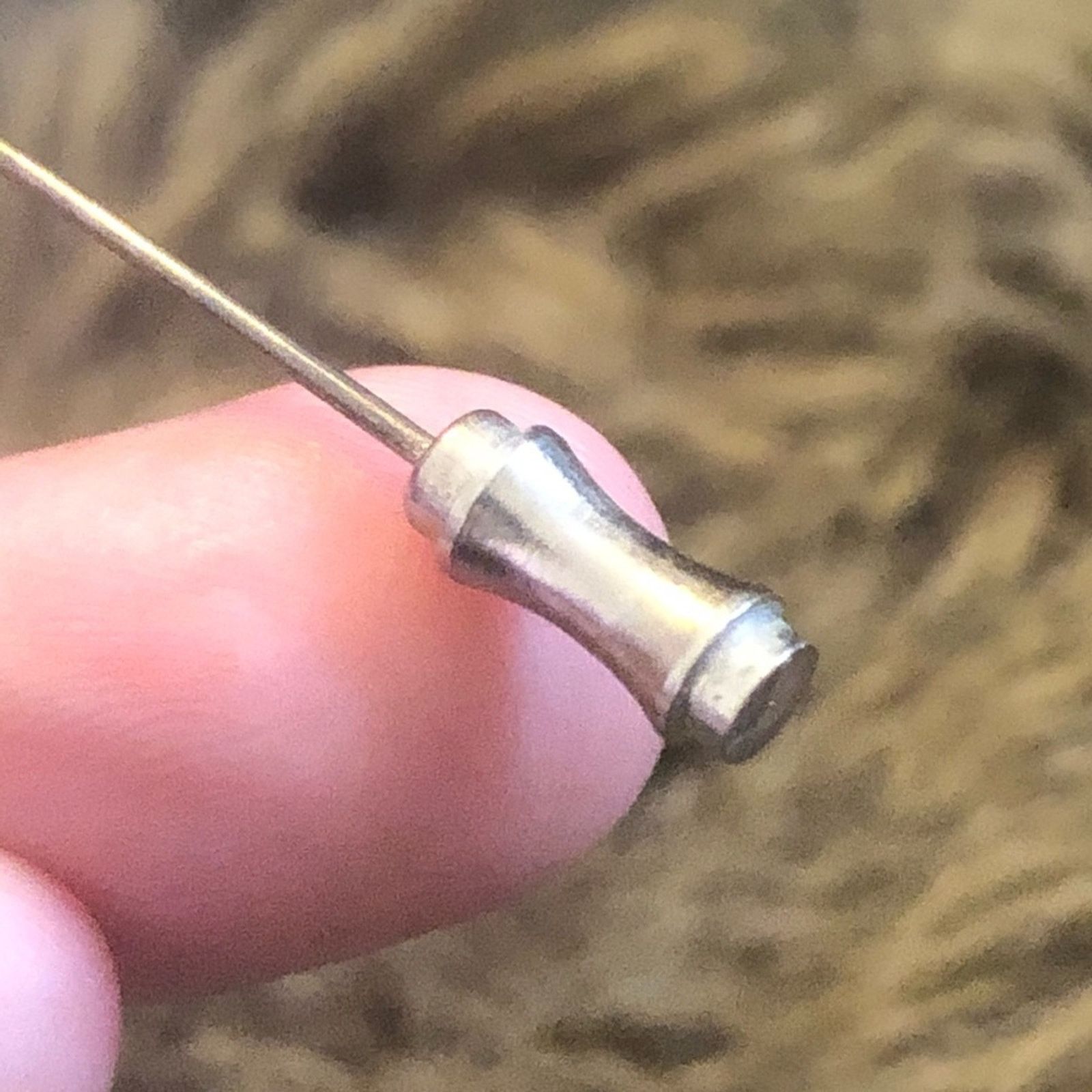 Other Antique Mount Vernon silver tone hat pin stick pin Size ONE SIZE - 8 Thumbnail