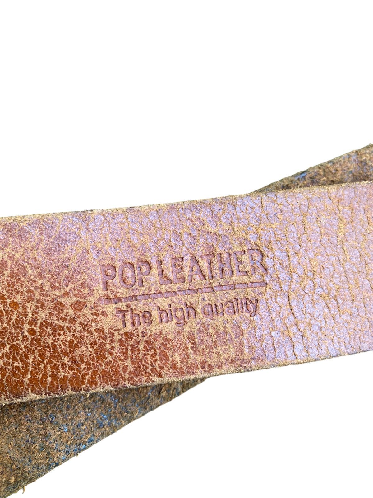 Japanese Brand Vintage MADE IN JAPAN BACK POP Leather Belt nice design Size ONE SIZE - 12 Thumbnail