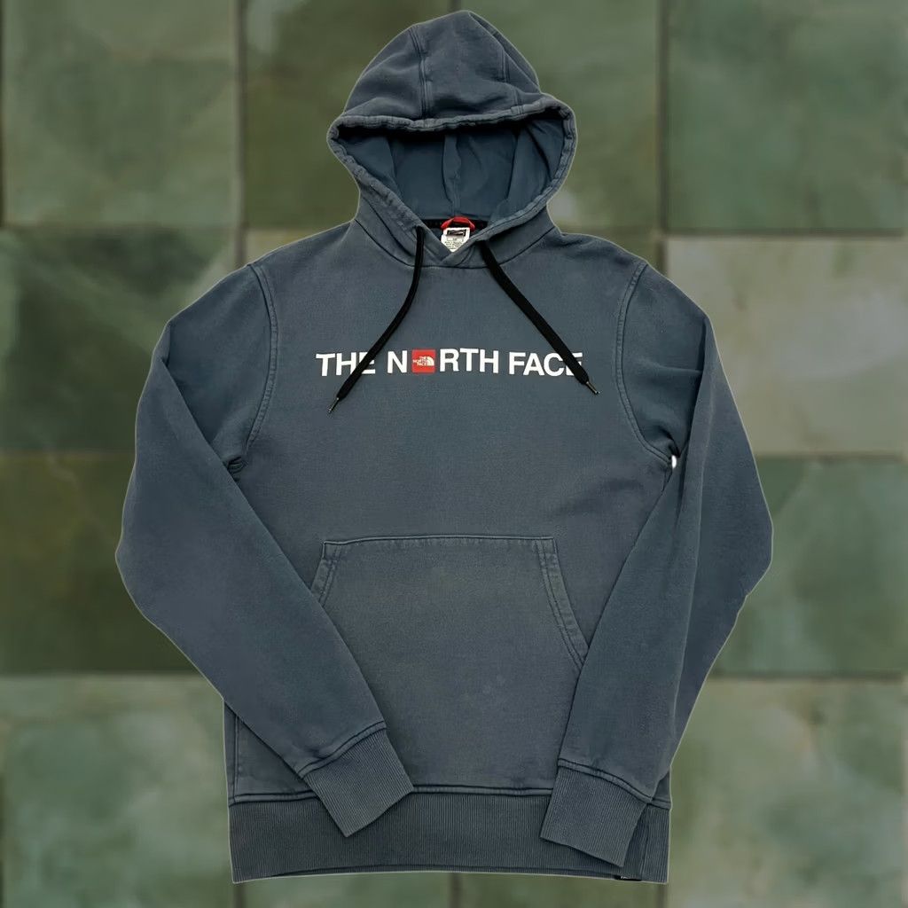 The North Face The North Face Hoodie Mens Small Grey Logo Pullover Sweatshirt Size US S / EU 44-46 / 1 - 1 Thumbnail