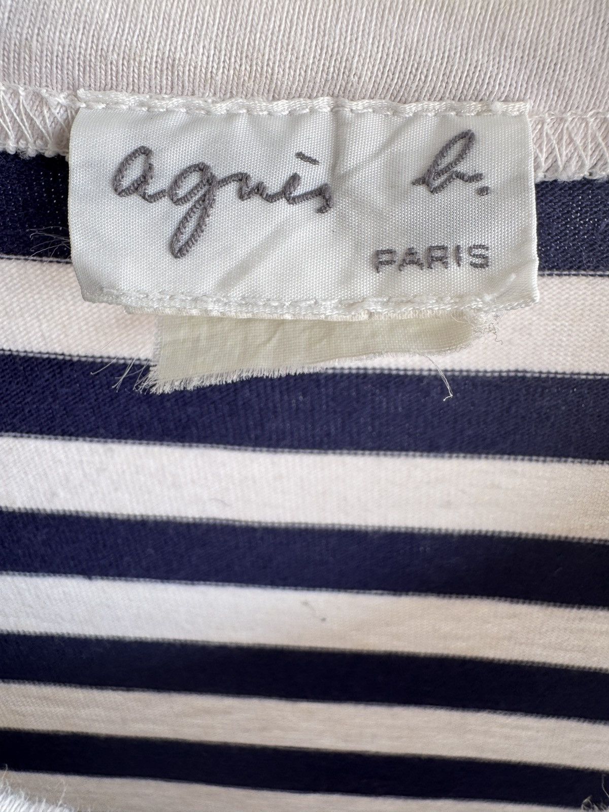 agnes b. Vintage Agnes B. Grunge Stripes LS Shirt Kurt Cobain Style Size US S / EU 44-46 / 1 - 4 Thumbnail