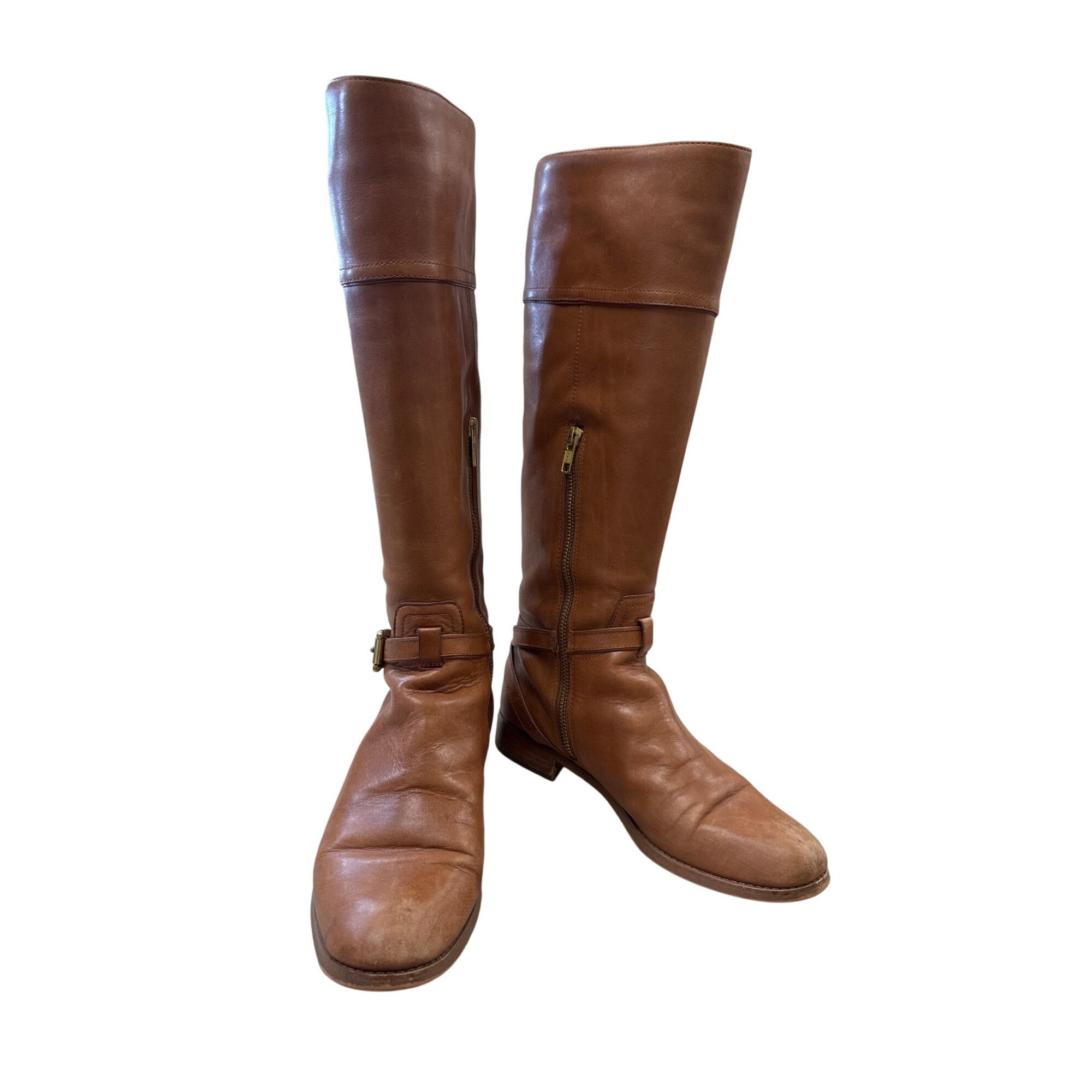 Coach Coach Womens Brown Leather Riding Boots Size 8B SKU 7412 Size US 8 / IT 38 - 1 Thumbnail