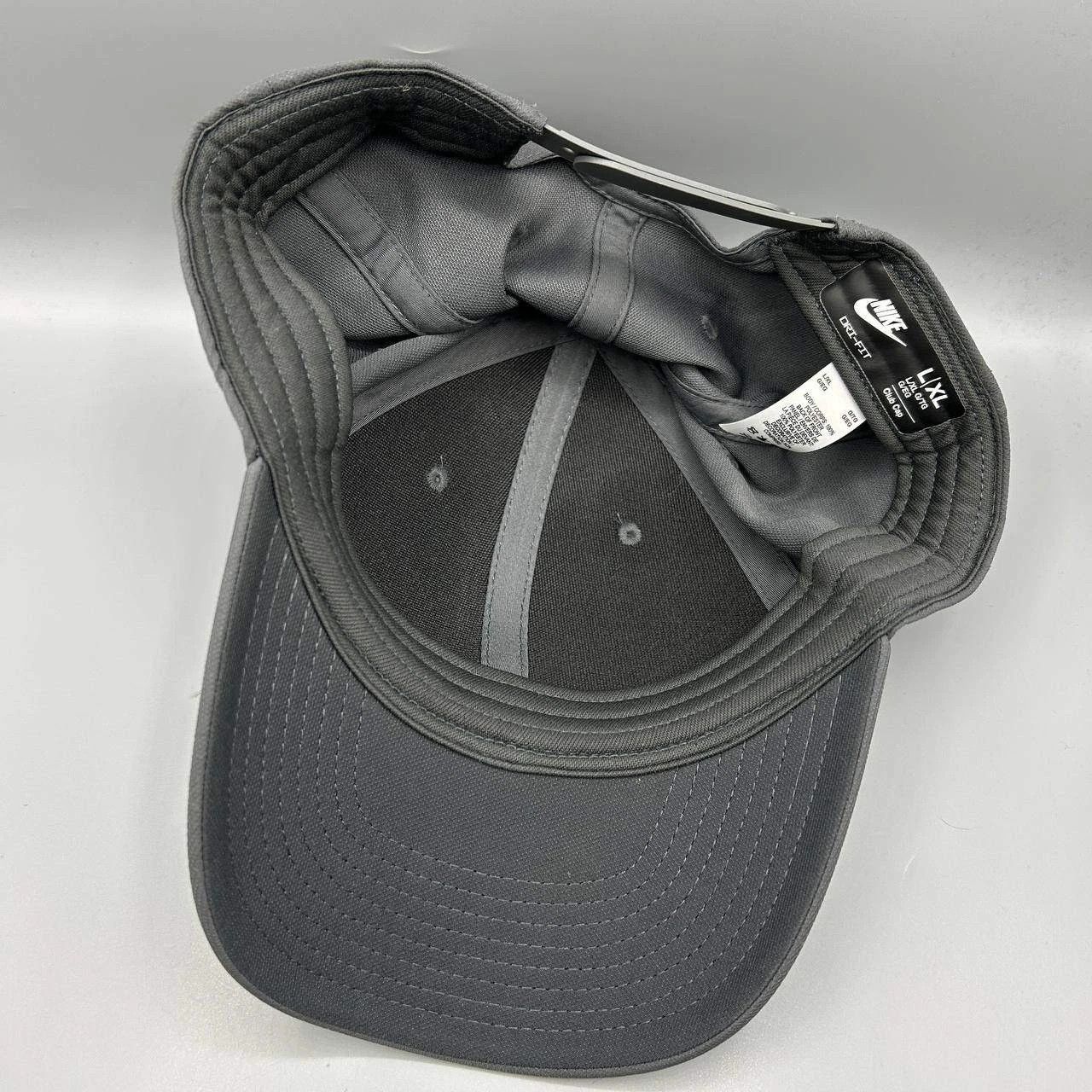 Nike Nike Club Dri-Fit Hat Men Gray Snap Back Cap L-XL Size ONE SIZE - 2 Thumbnail